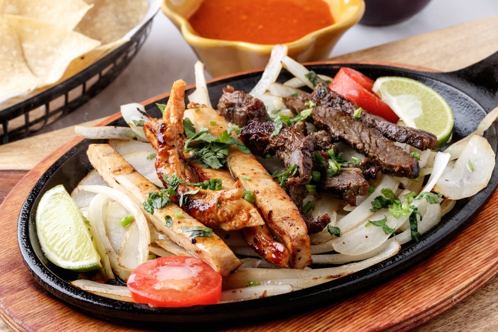 Chicken Fajitas For 1