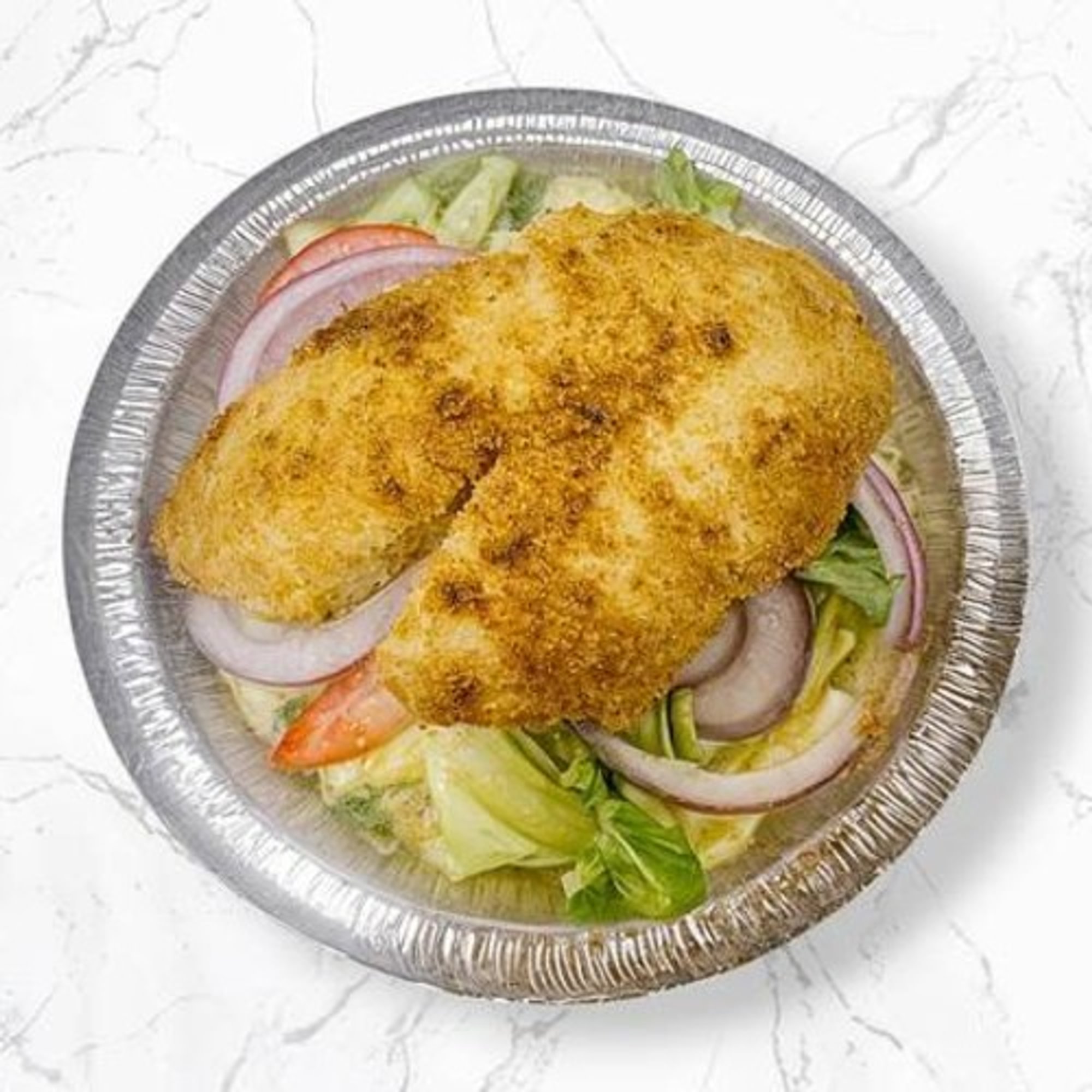 Tilapia Over Salad