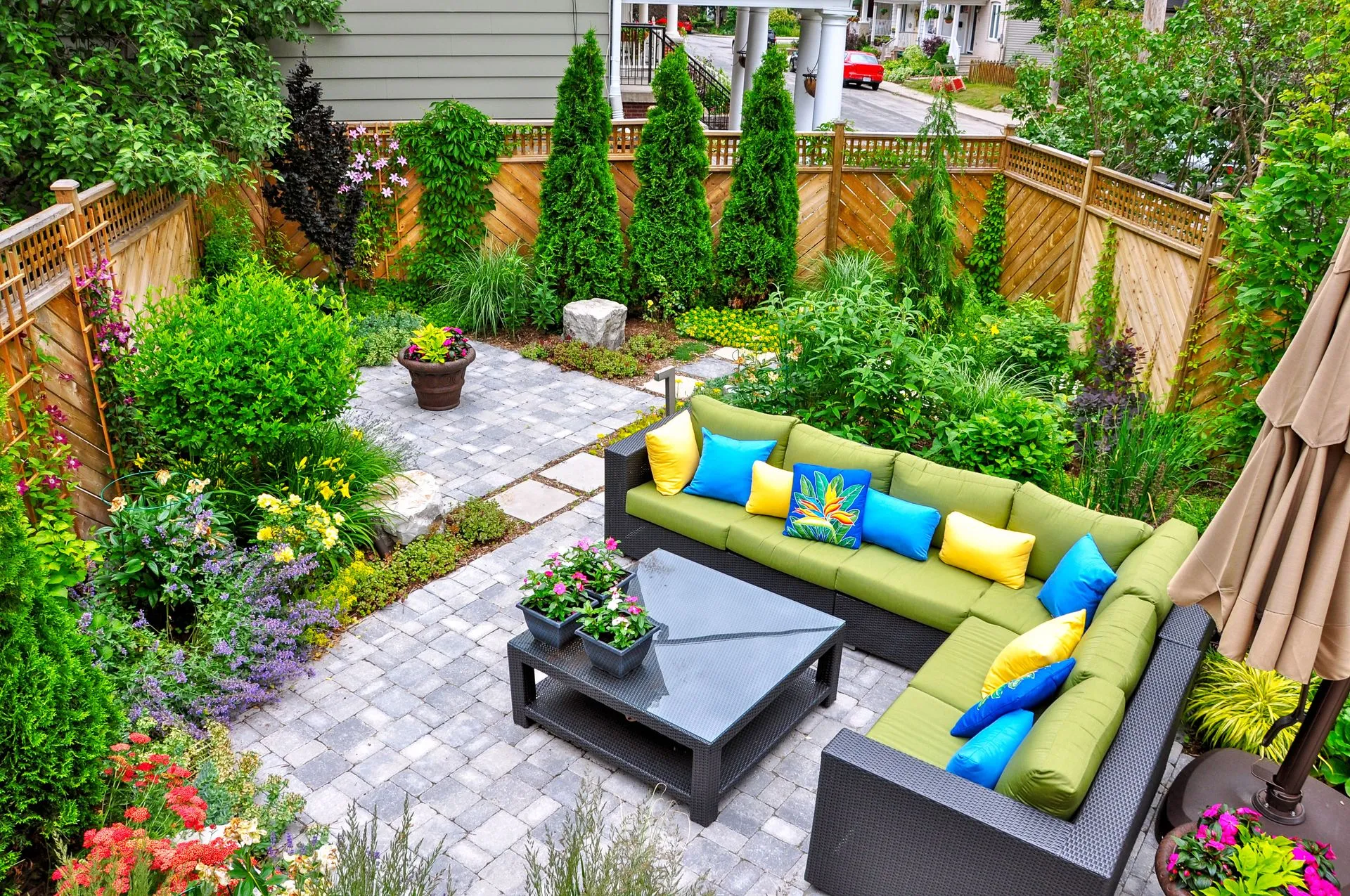 flagstone patio
