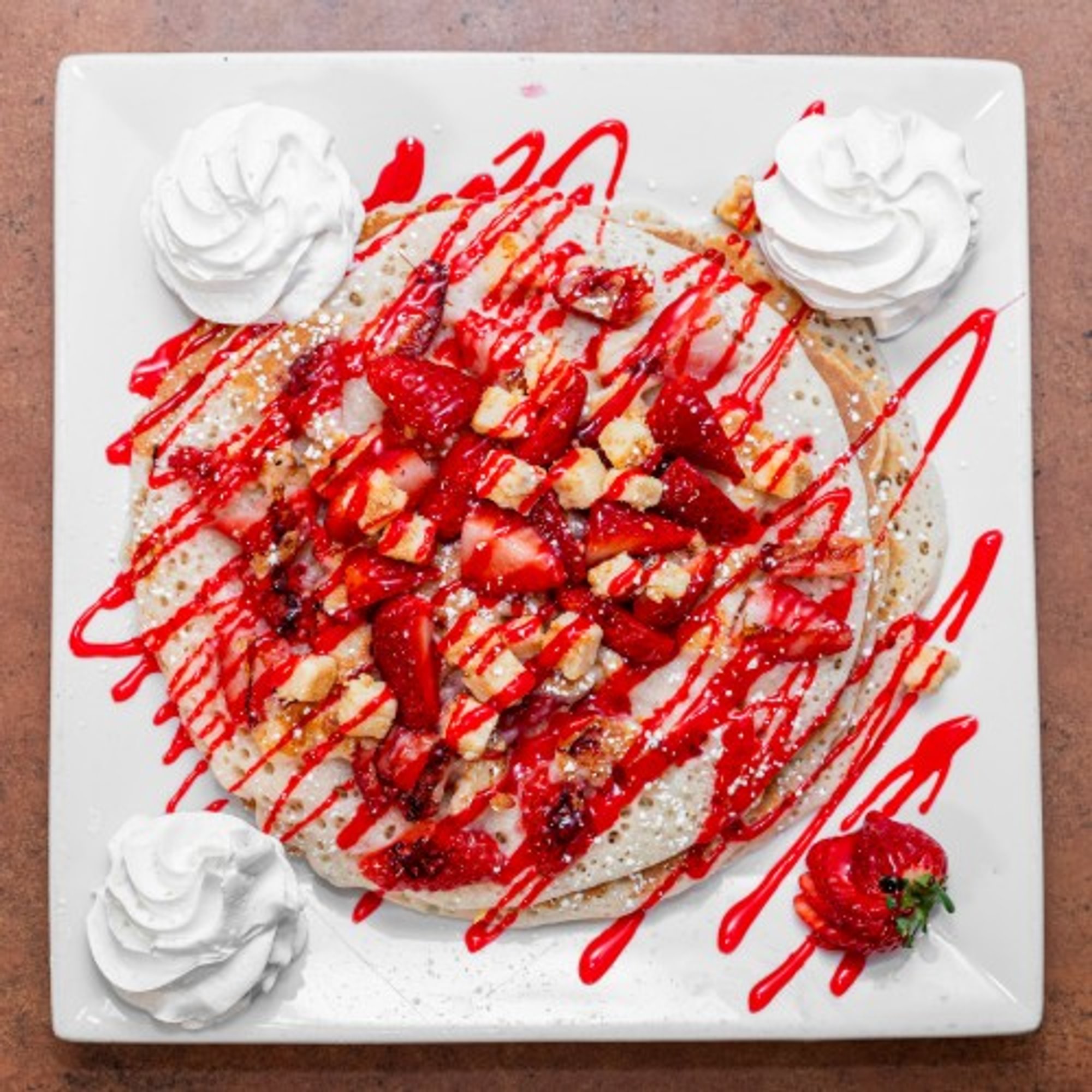 Strawberry Cheesecake Pancakes