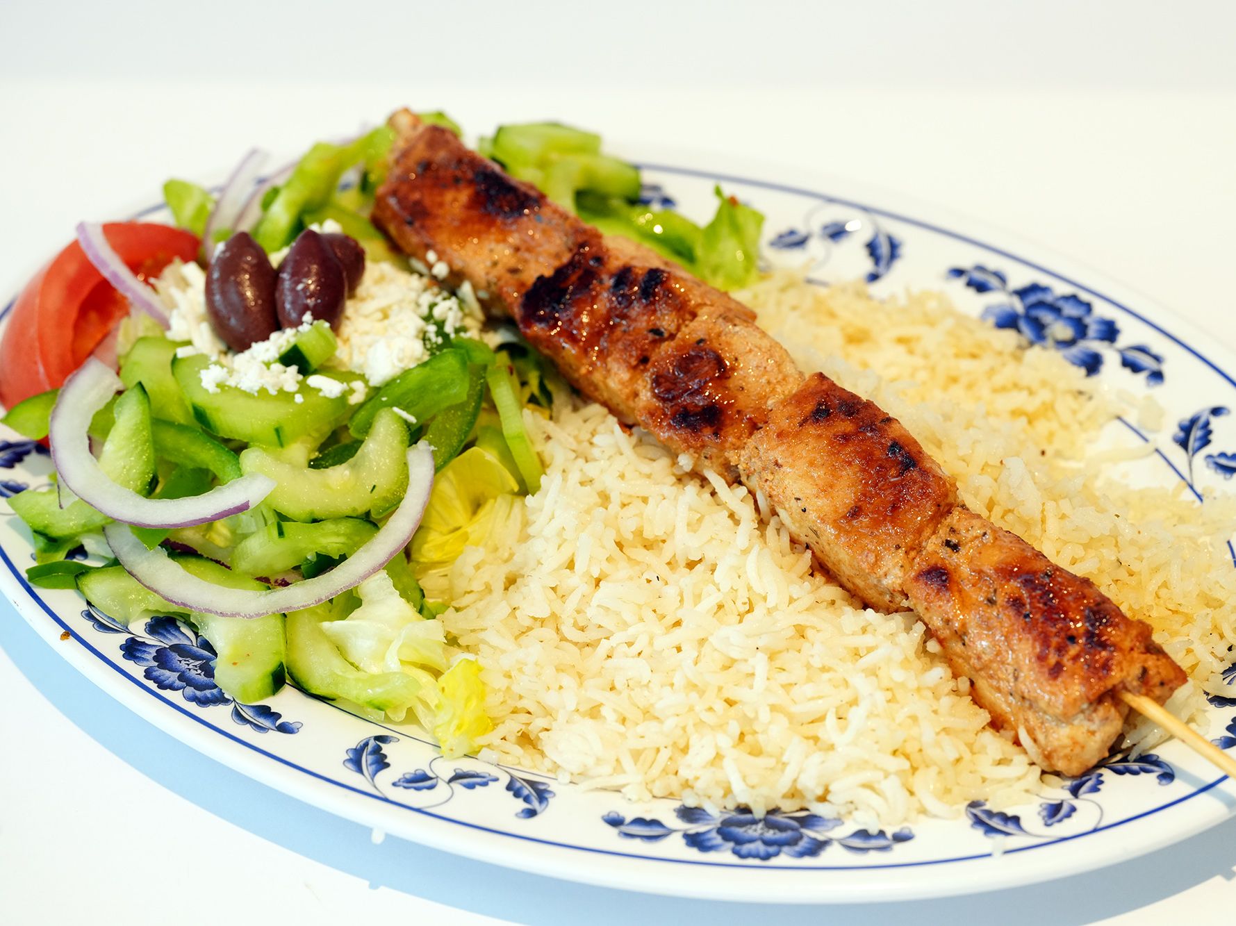 Chicken Souvlaki Platter