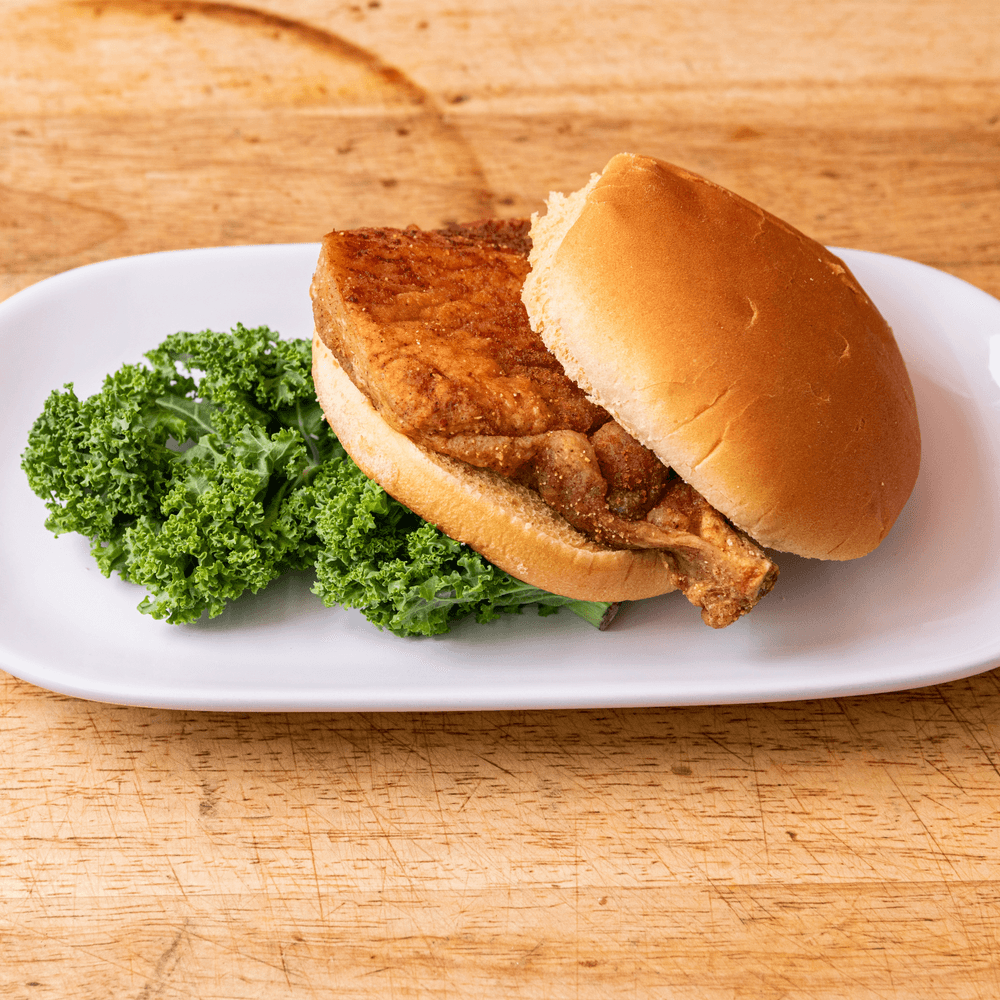 Bone-In Broasted Center Cut Pork Chop Sandwich