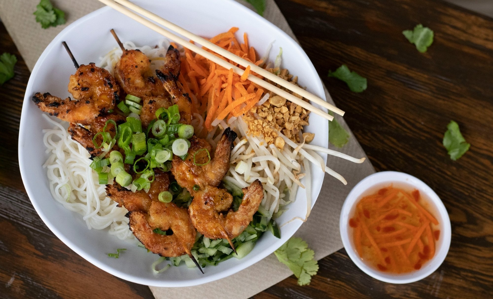 340 Charbroiled Skewered Shrimp
