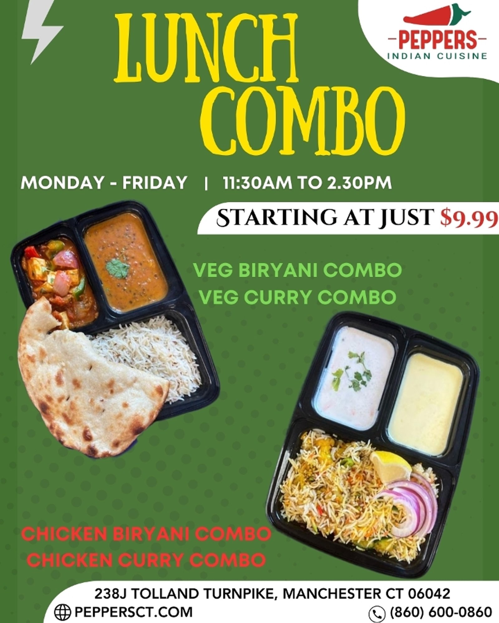 Lunch Veg Biryani Combo