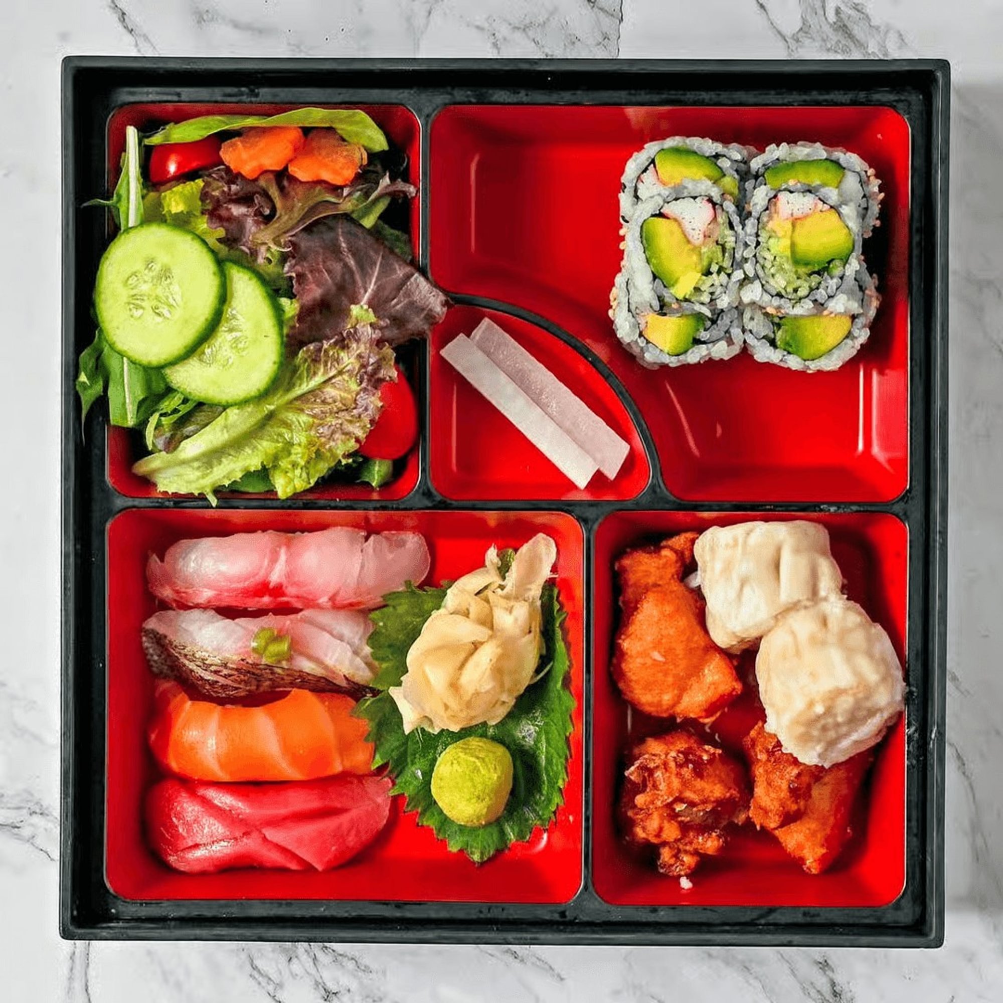 Sushi Bento Box Lunch Special