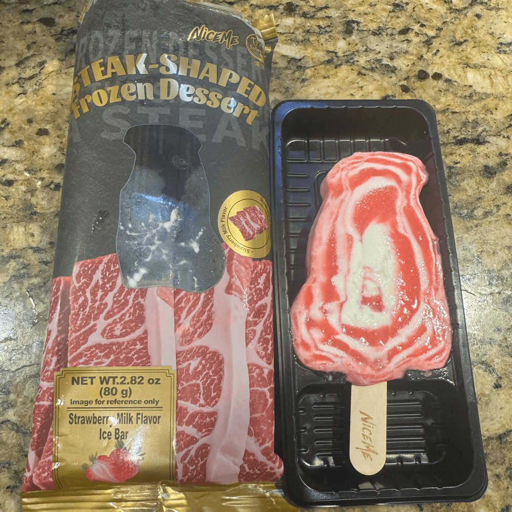 Steak Shaped Frozen Desert