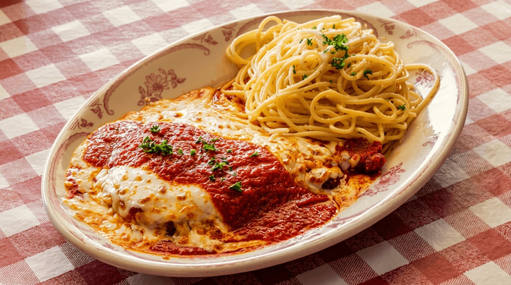 Chicken Or Eggplant Parmigiana