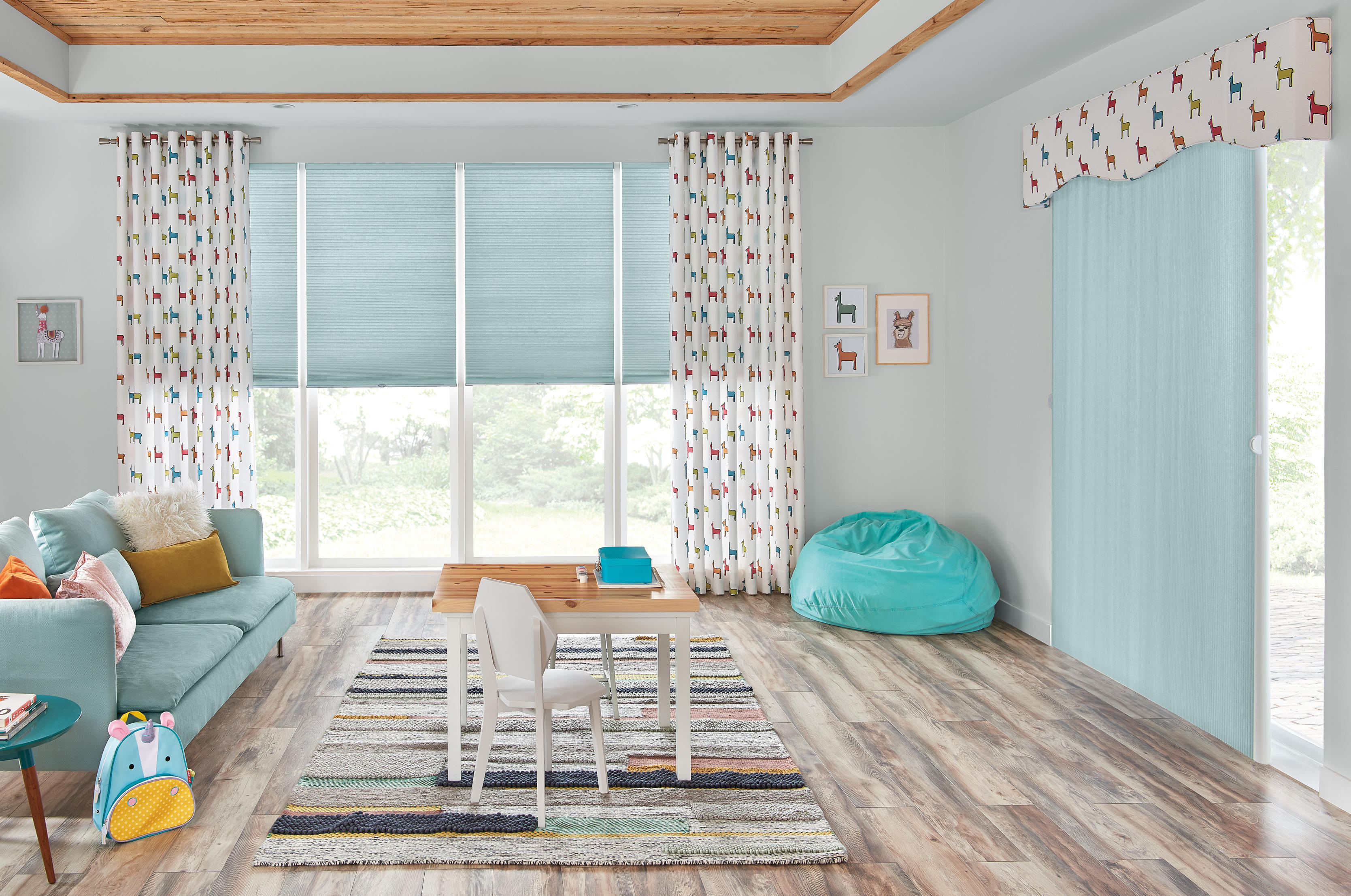 Add a splash of color with our energy efficient cellular honeycomb shades