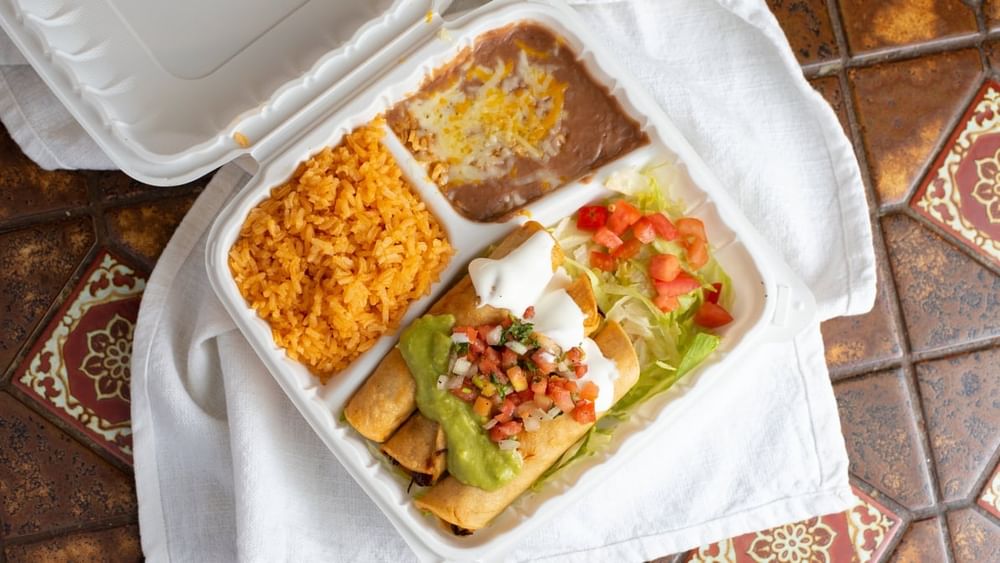 Taquitos (Flautas) Combo Plate