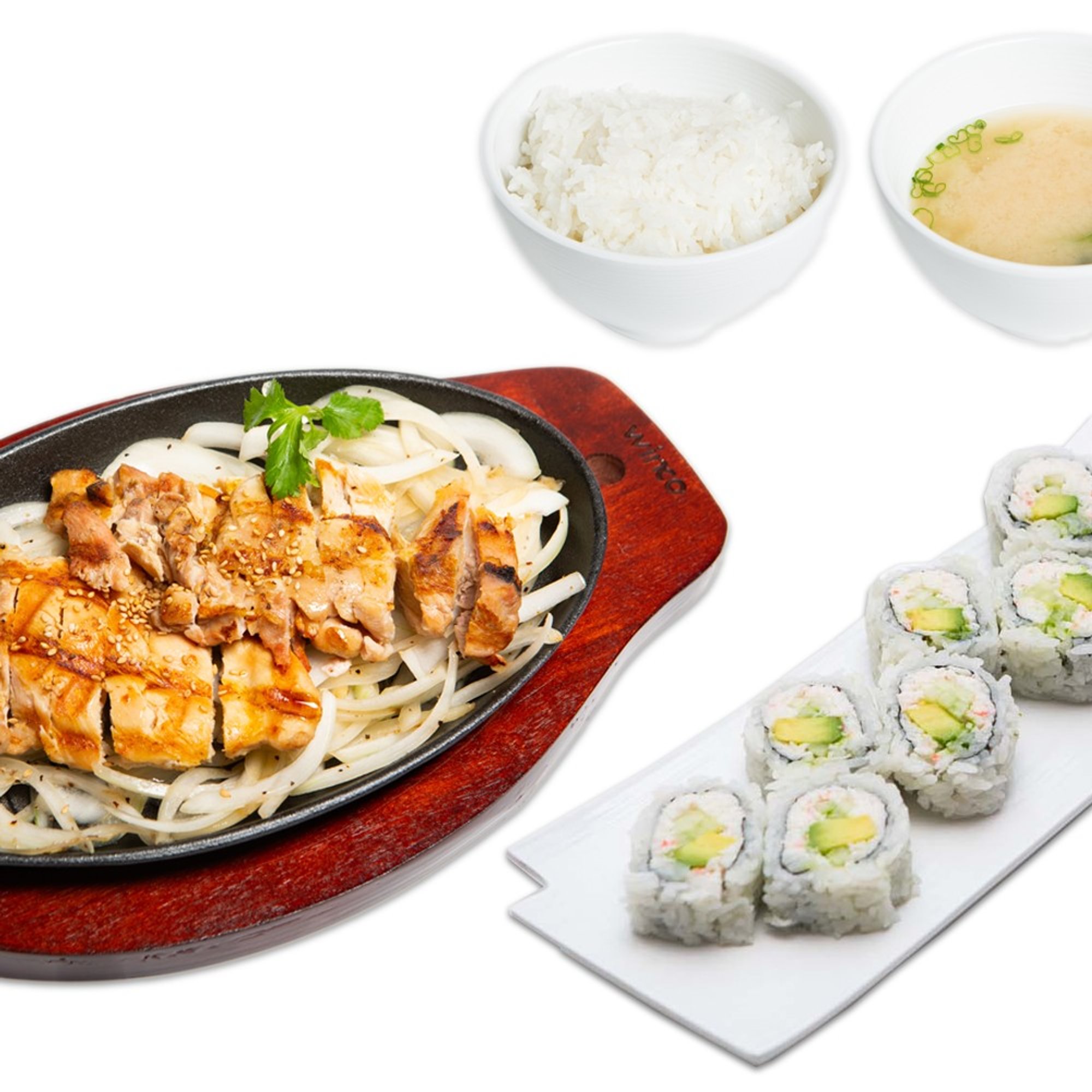 Chicken Teriyaki & CA Roll (Lunch)