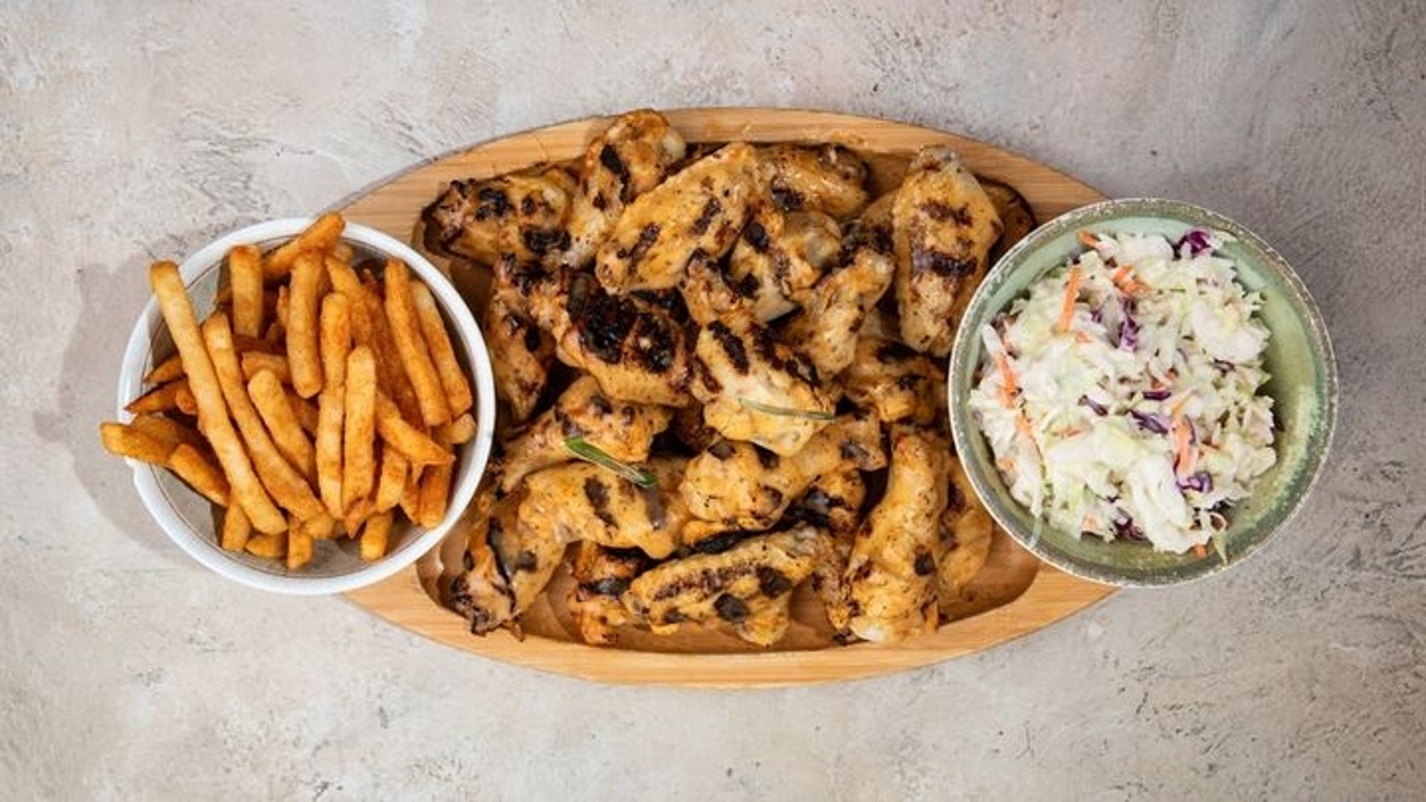 Tribos Wings Platter - 24 Wings + 2 Large Sides