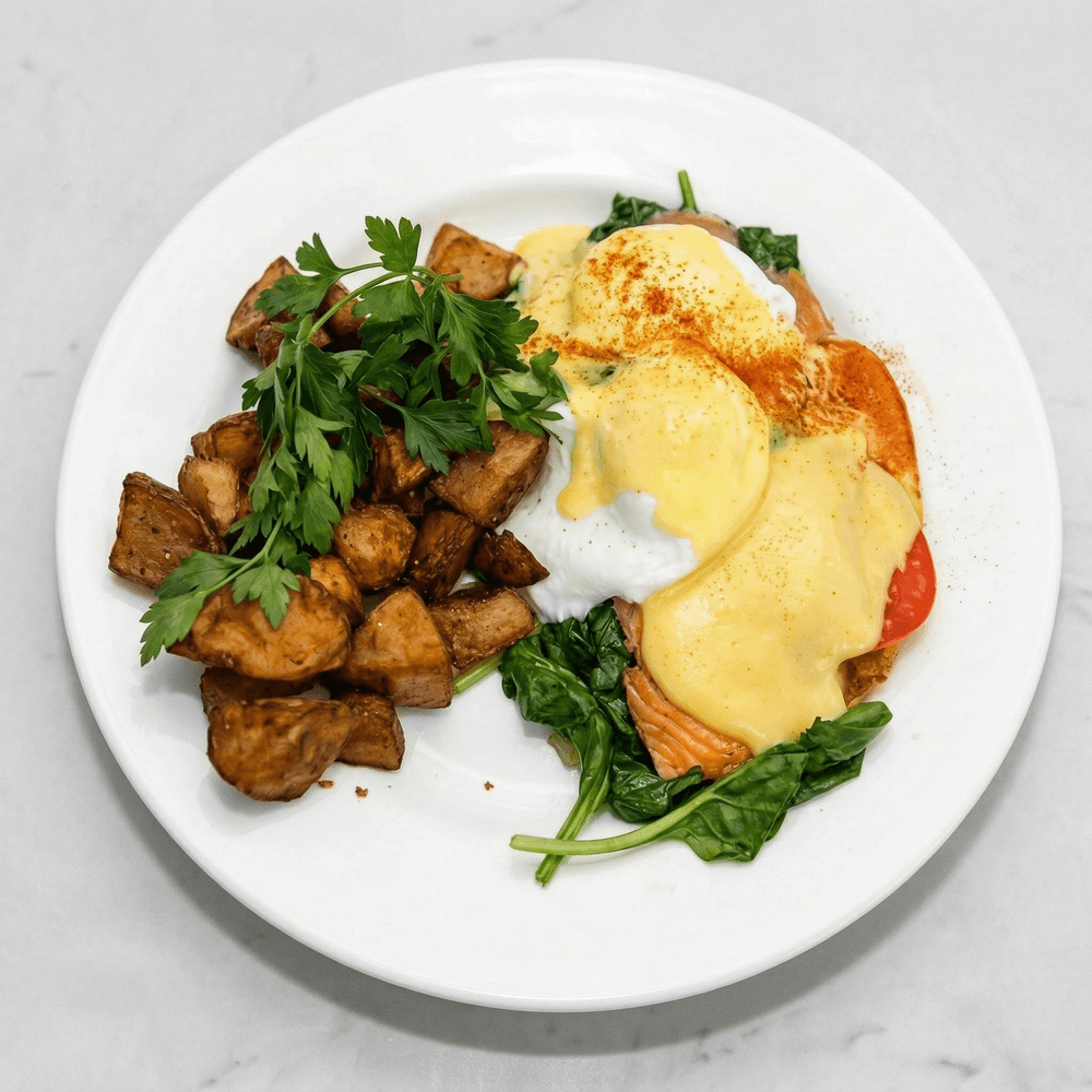Blackened Salmon Benedict
