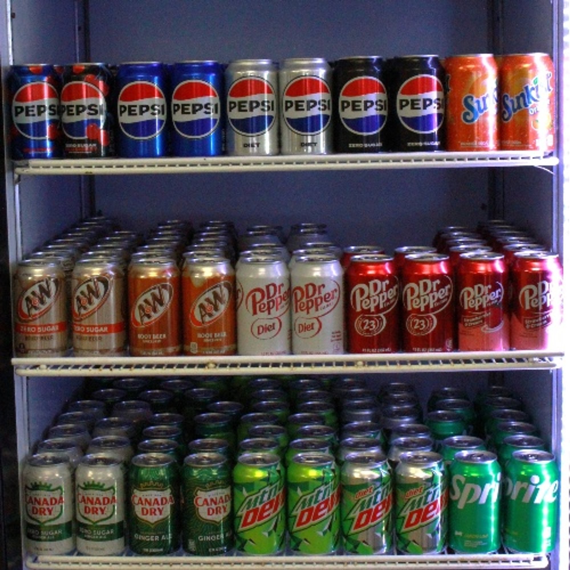 * Canned Soda.