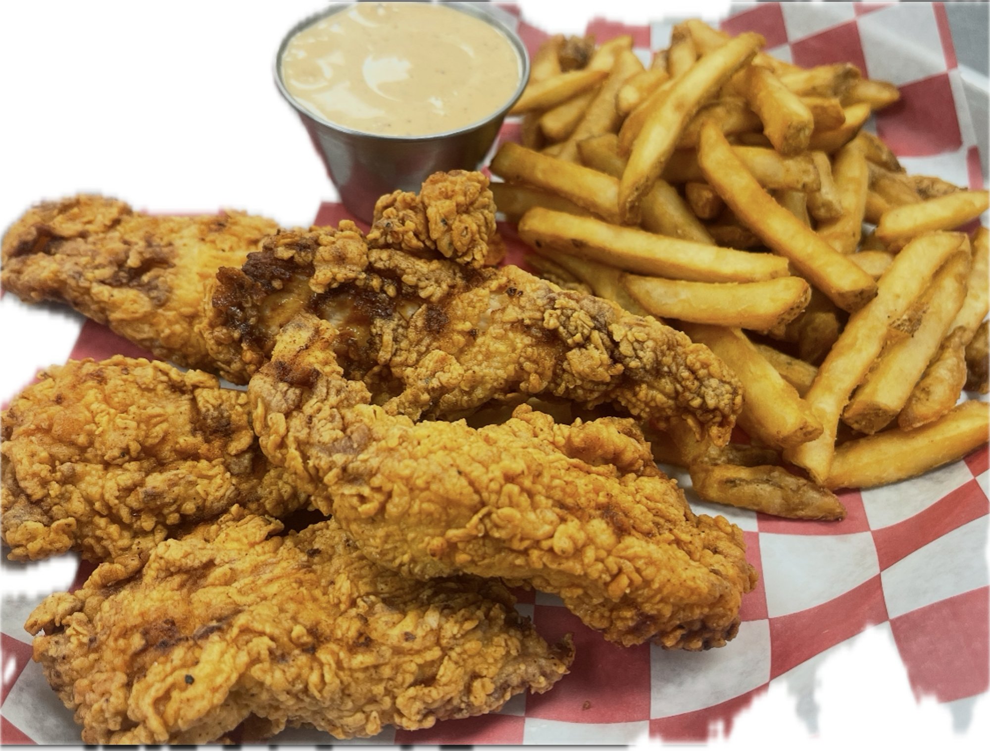 Chicken Tenders w/Fries & No1 Sauce