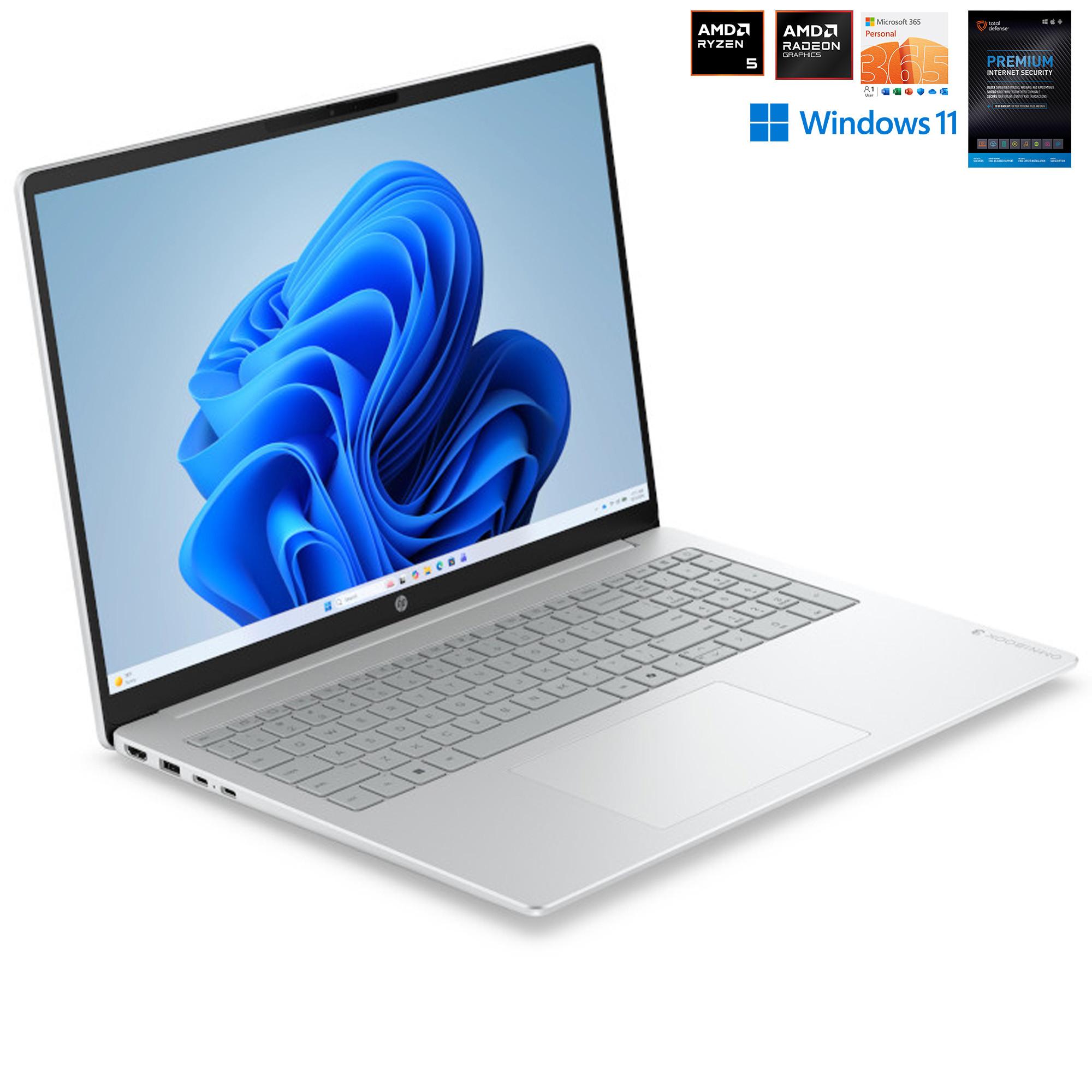 HP 16" Touch Laptop w/ Total Defense Internet Security & Microsoft 365