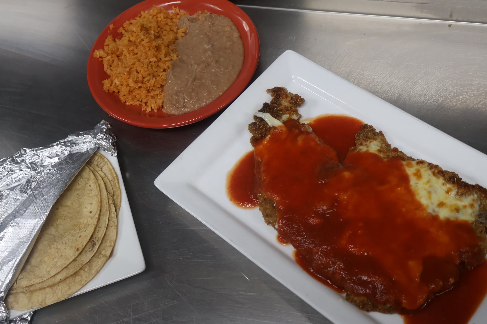 Milanesa a La Mexicana with Steak
