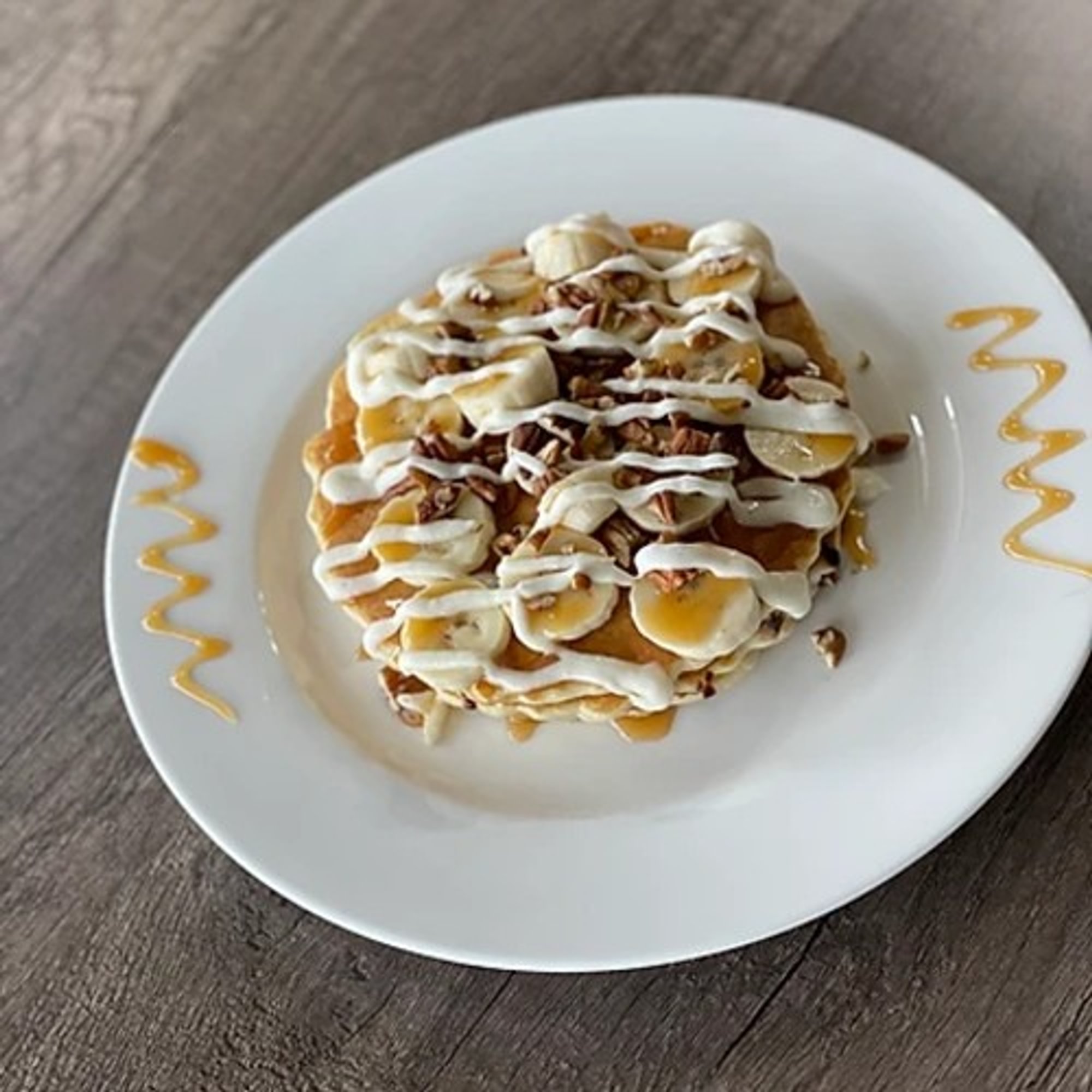 Banana Pecan Pancakes
