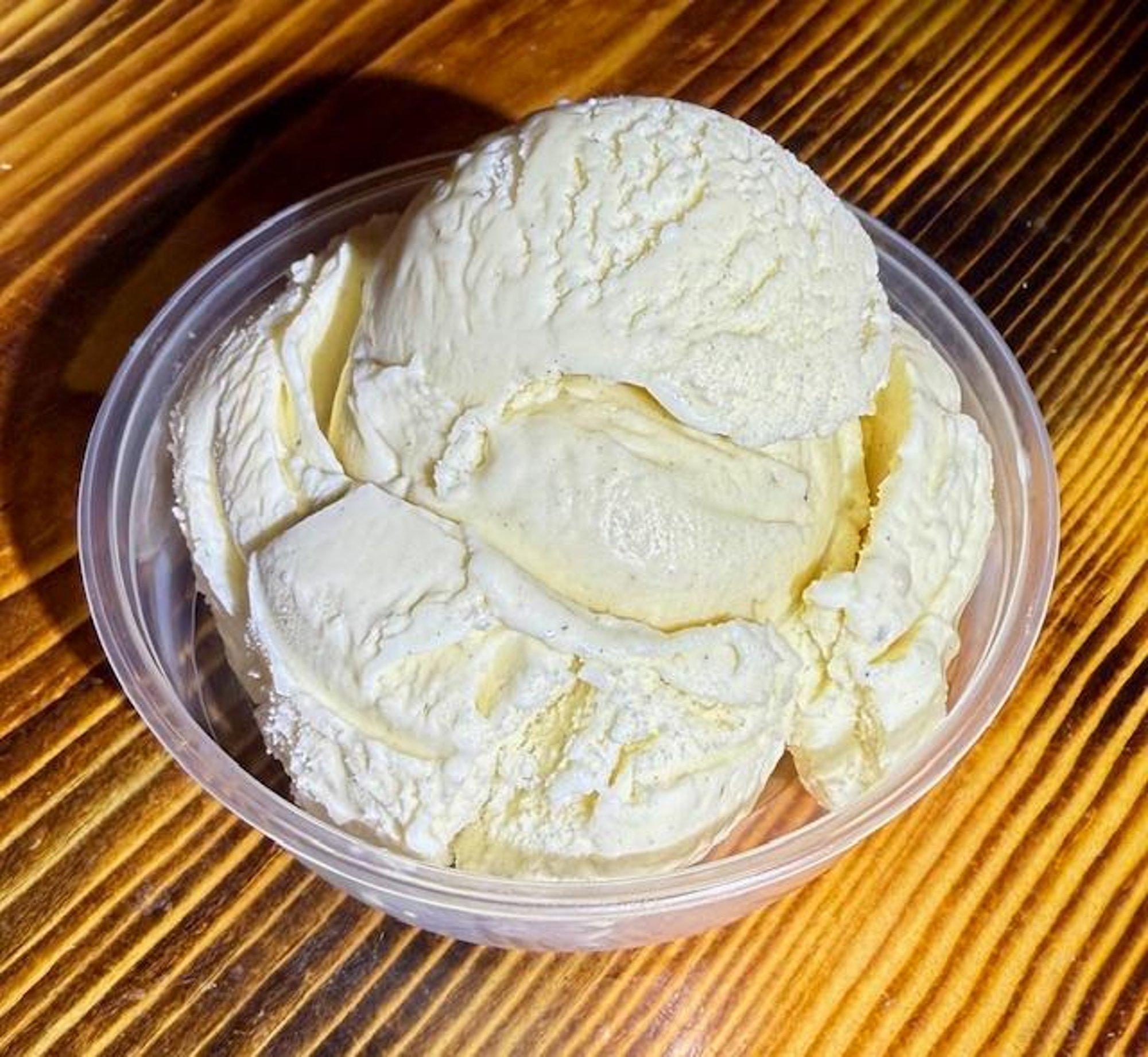 Add vanilla ice cream