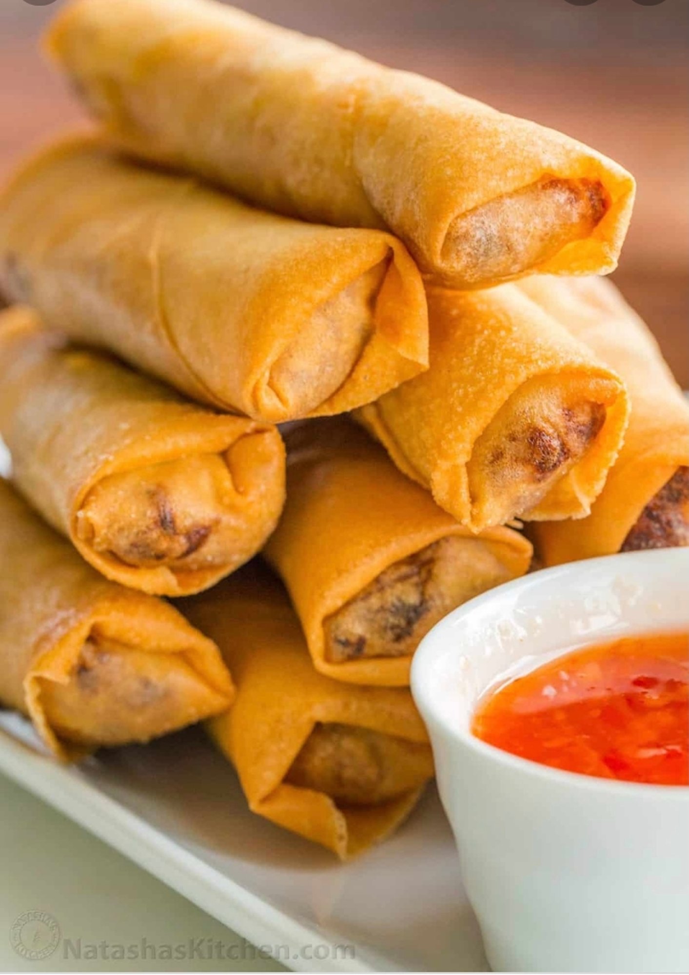 1 Dozen Por Veggies Egg Roll (free  one pork bbq stick)