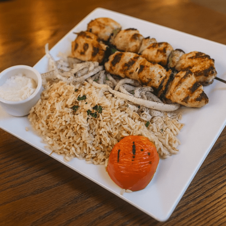 Chicken Kabob Plate