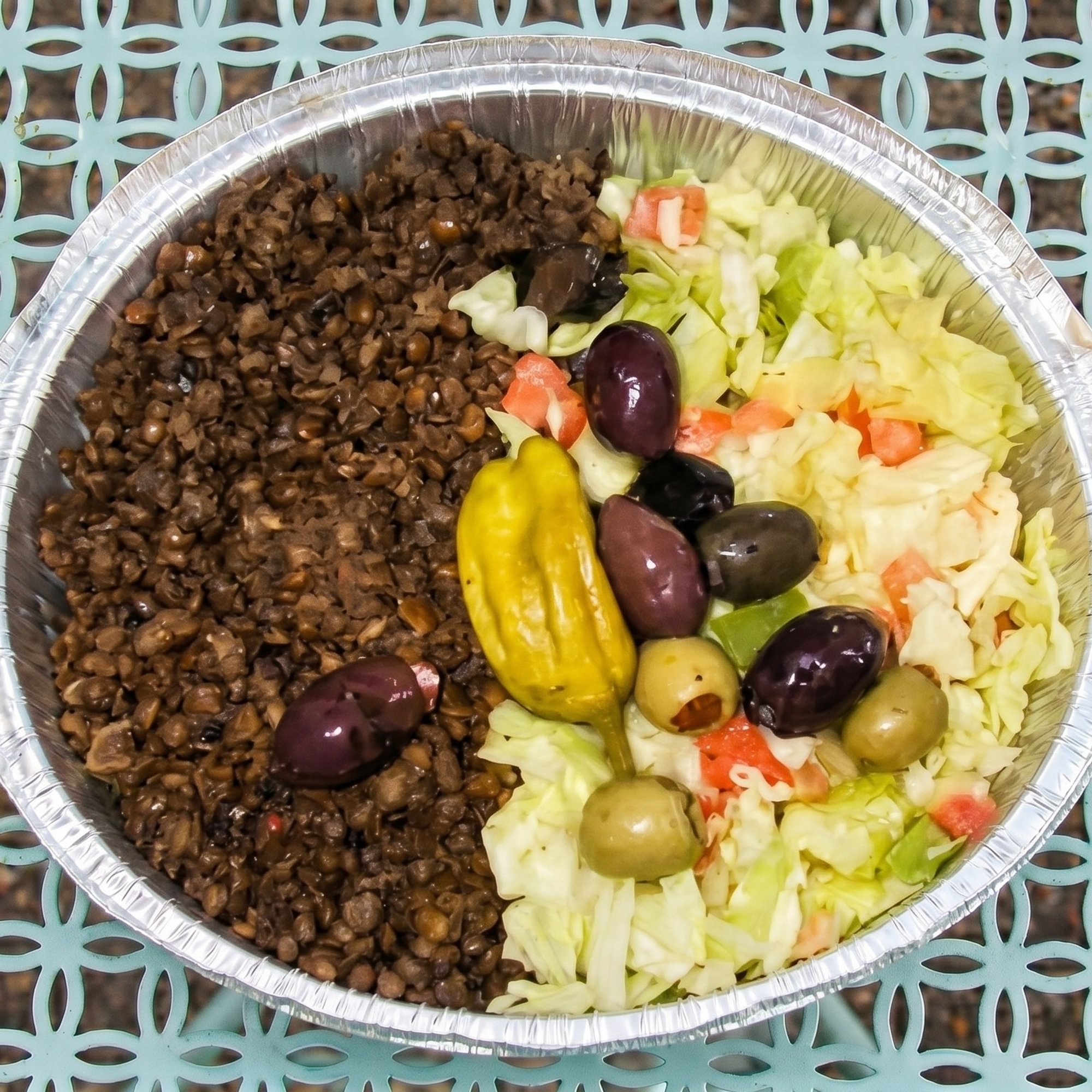 Mujadara Platter