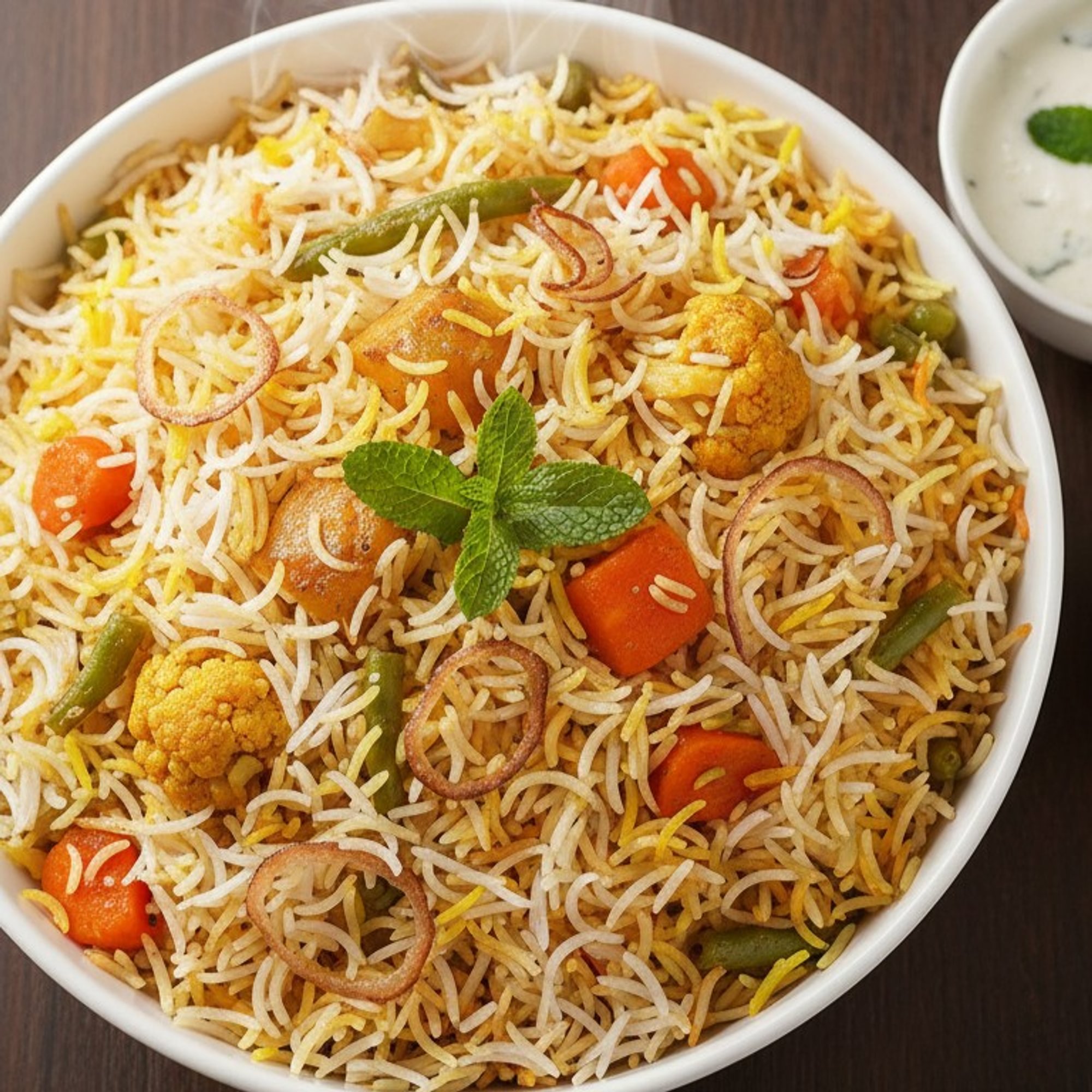 Vegetable Dum Biryani (NF, GF)