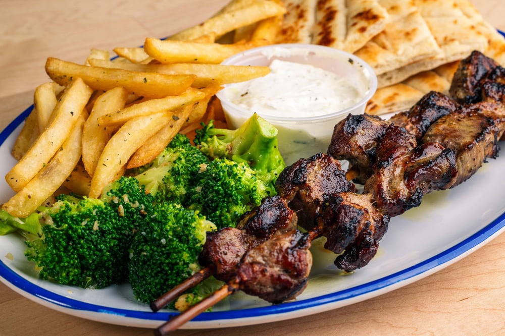 Pork Souvlaki Platter