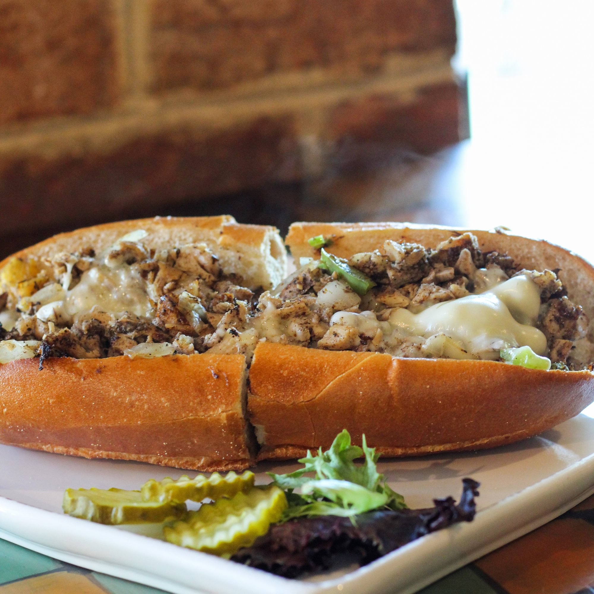 Jerk Chicken Cheesesteak Sandwich