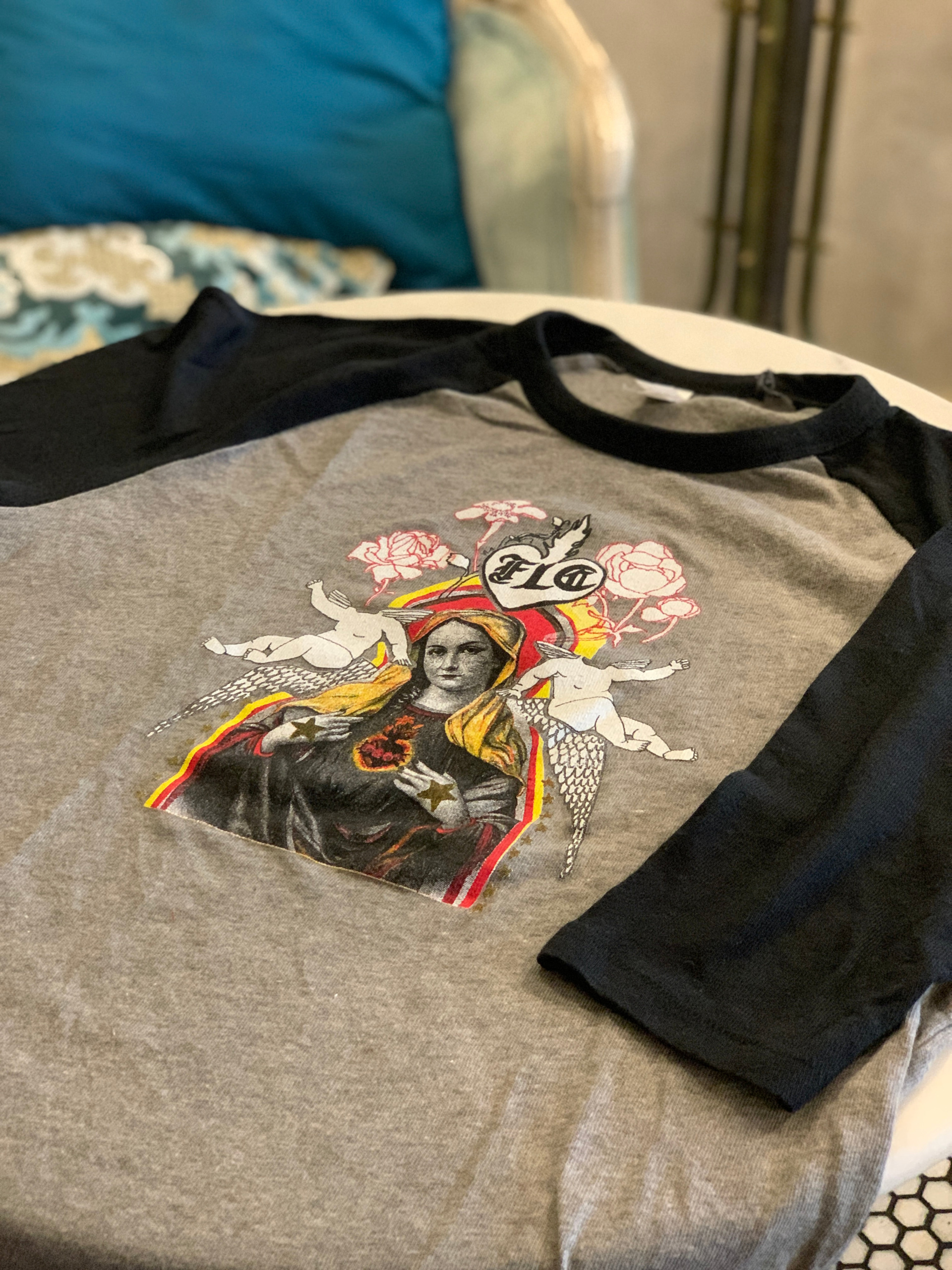 Baseball Tee - Heart Aflame Cherub