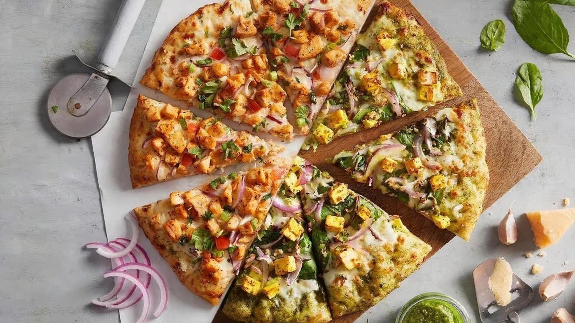 Half & Half Medium Pizza