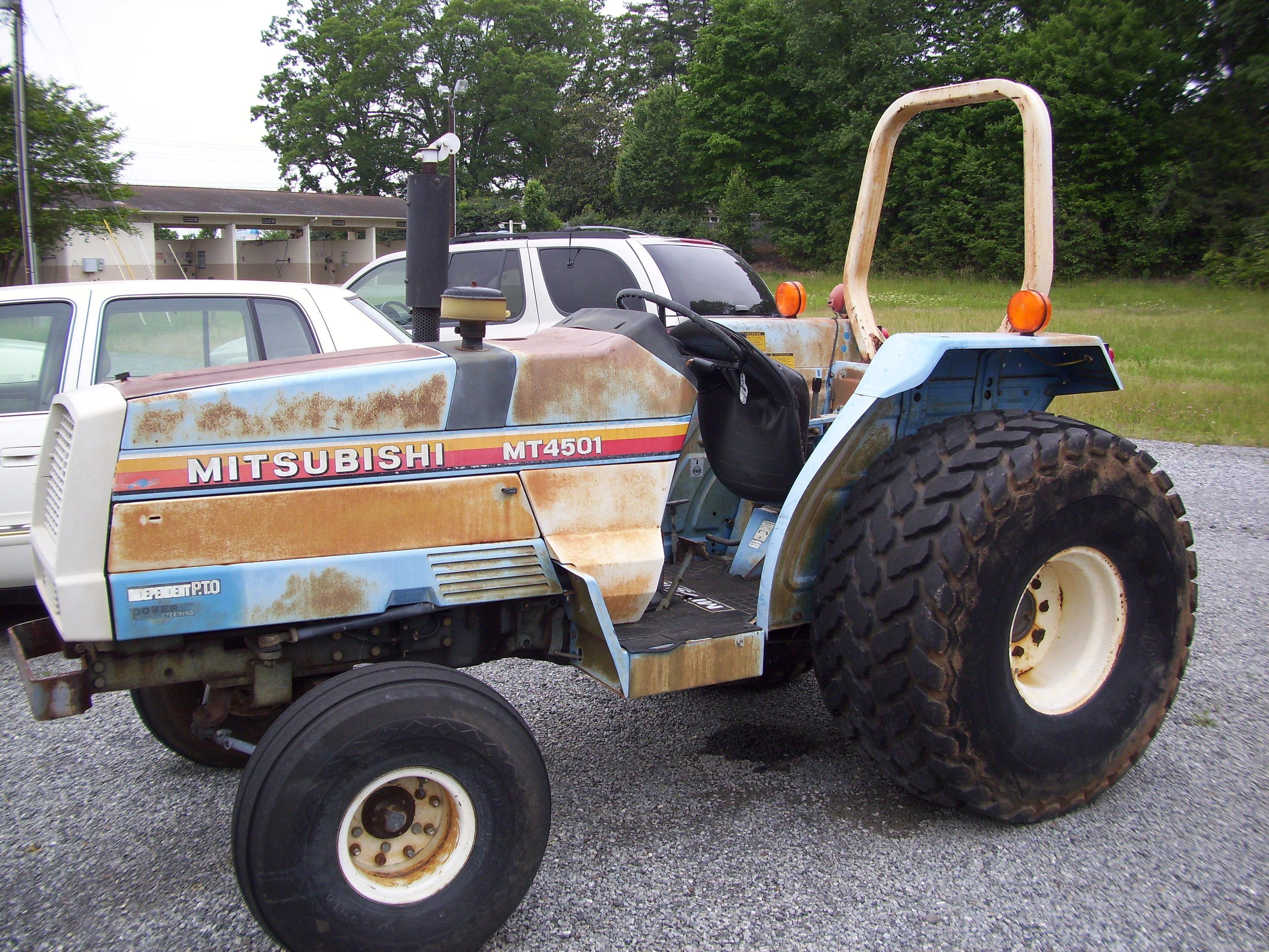 MT 4501 Mitsubishi Tractor, 1,700 hours $3,995