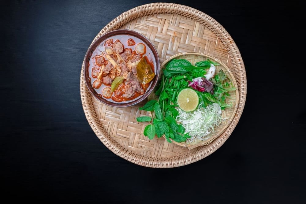 Khao Bun Sin (Beef Noodles) ເຂົ້າປຸນຊີ້ນ