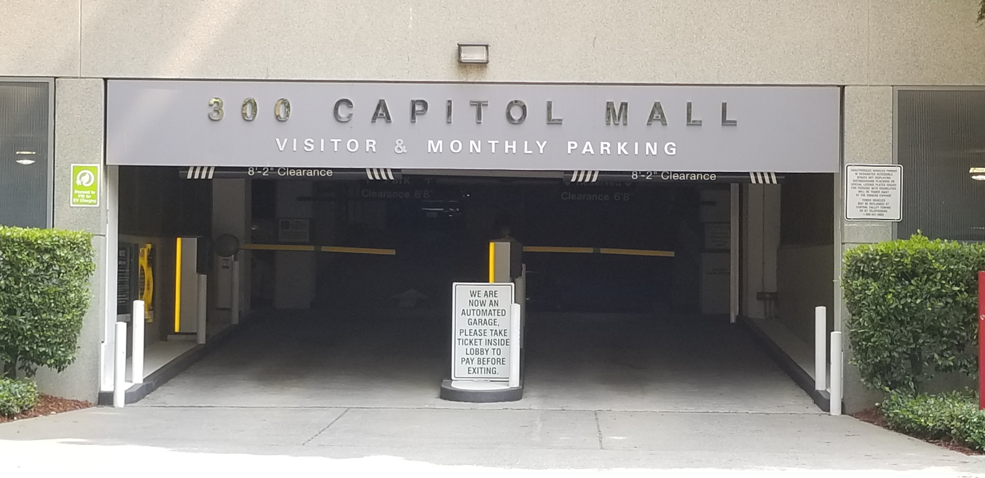 300 Capitol Mall Garage-SP+ Parking Photo