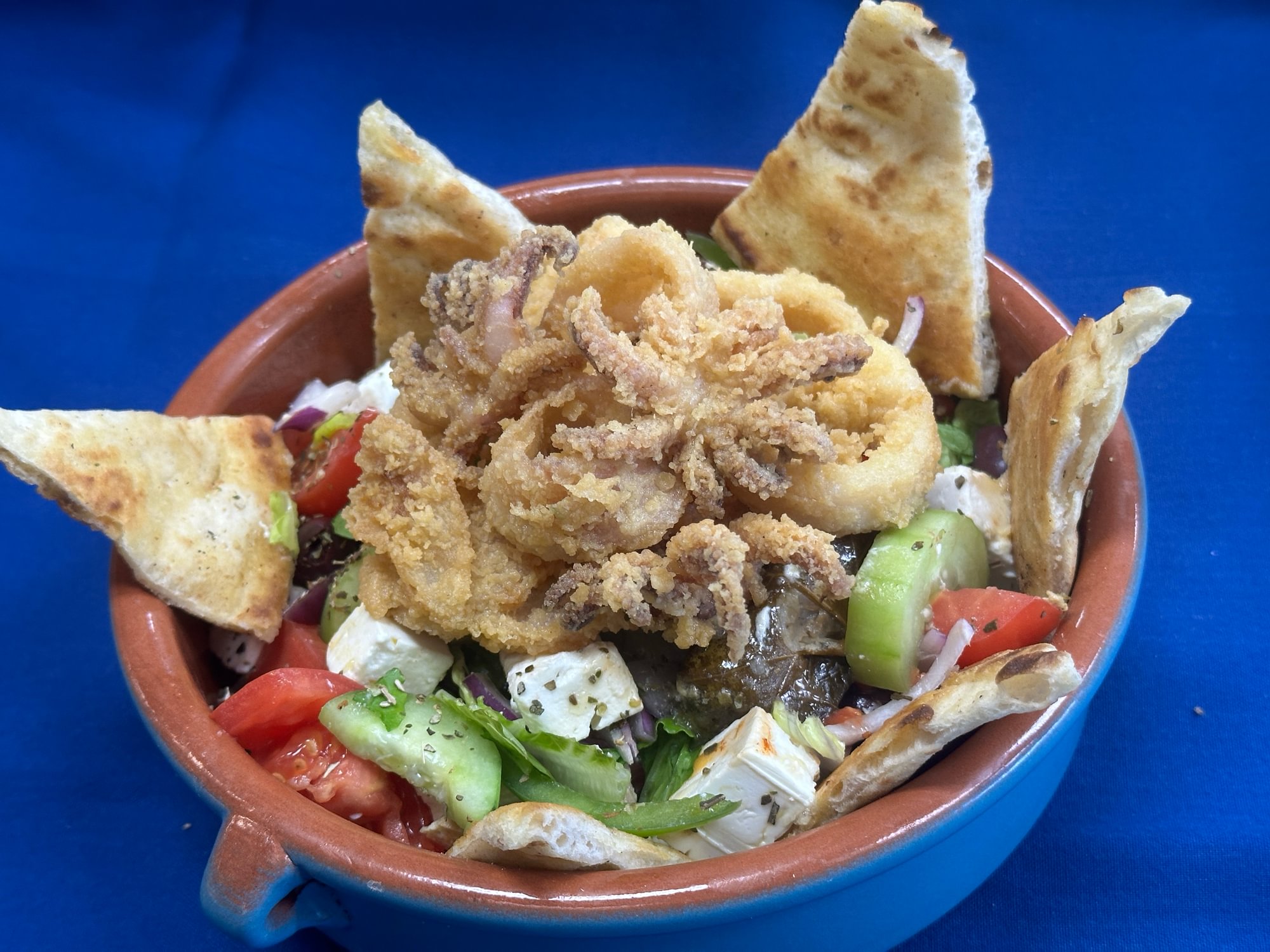 Greek Salad w/Calamari