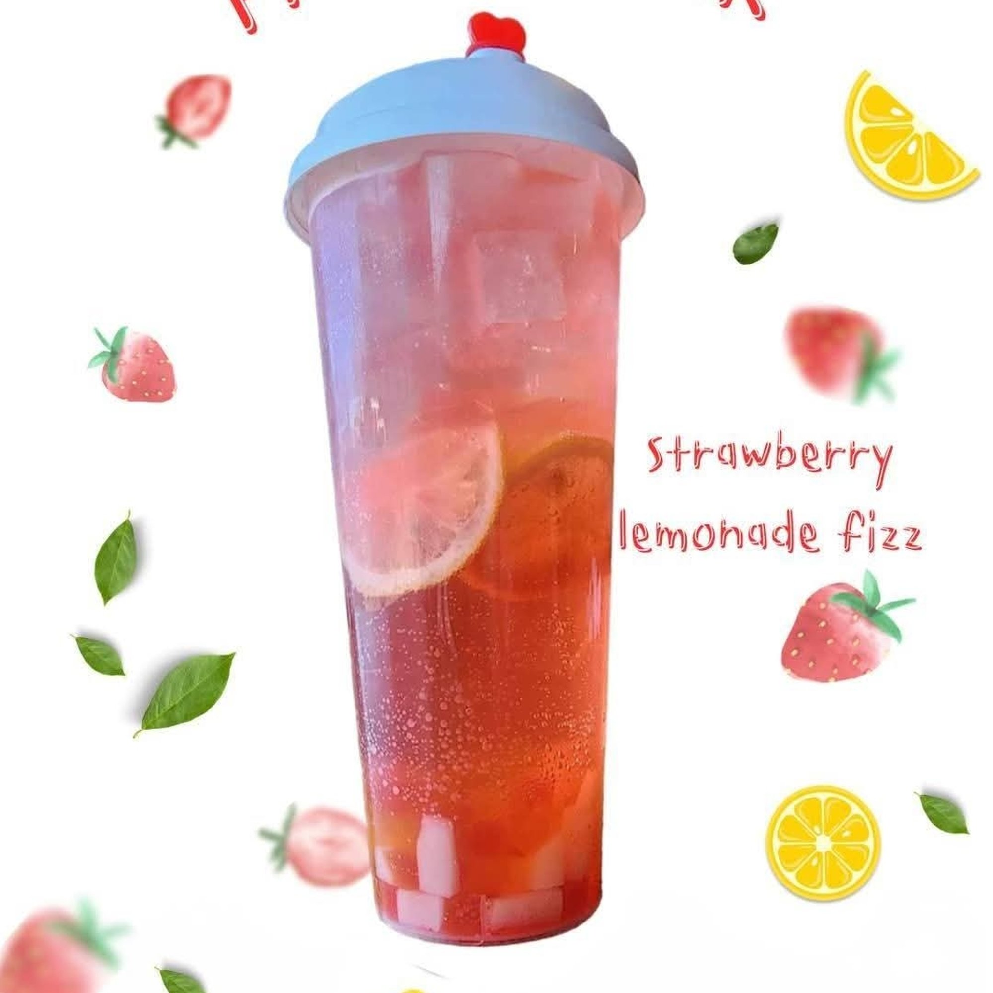 Strawberry Lemonade Fizz