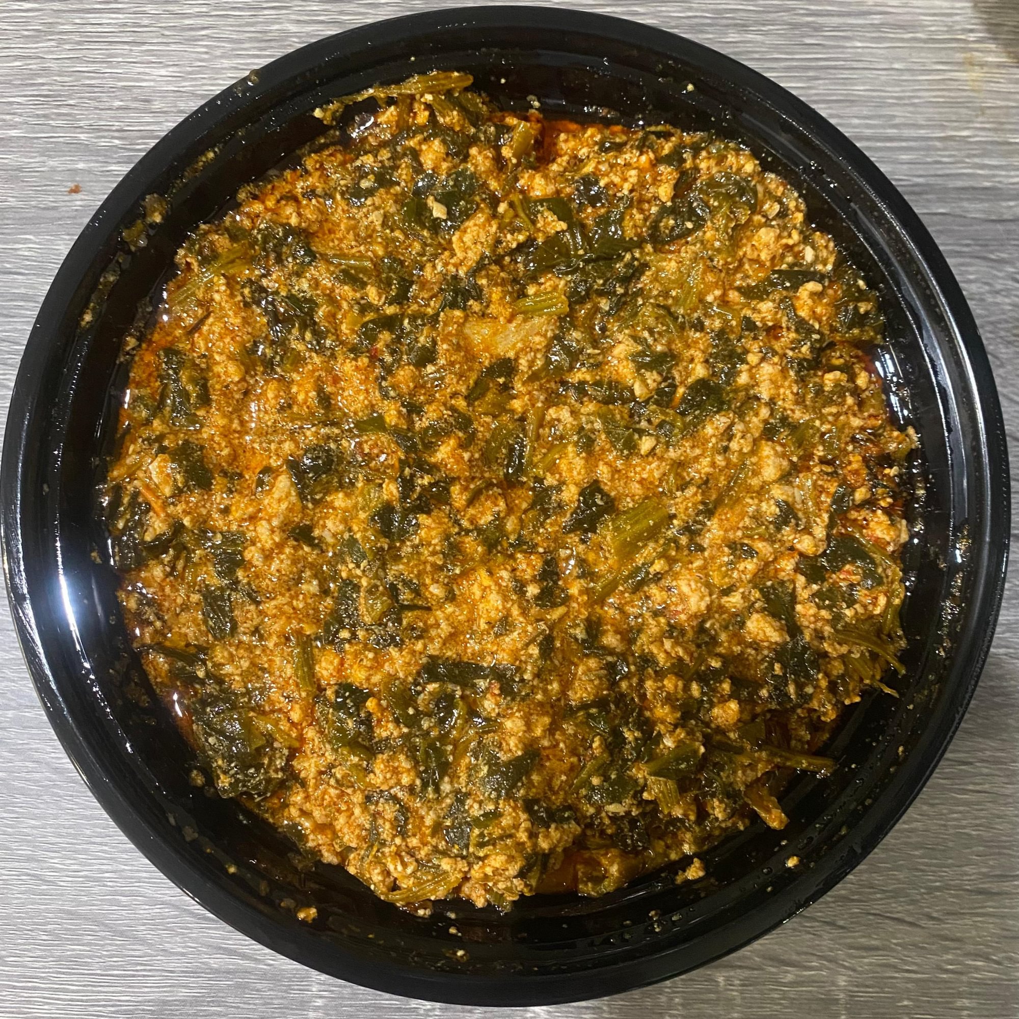 Chicken Fufu & Egusi for people.