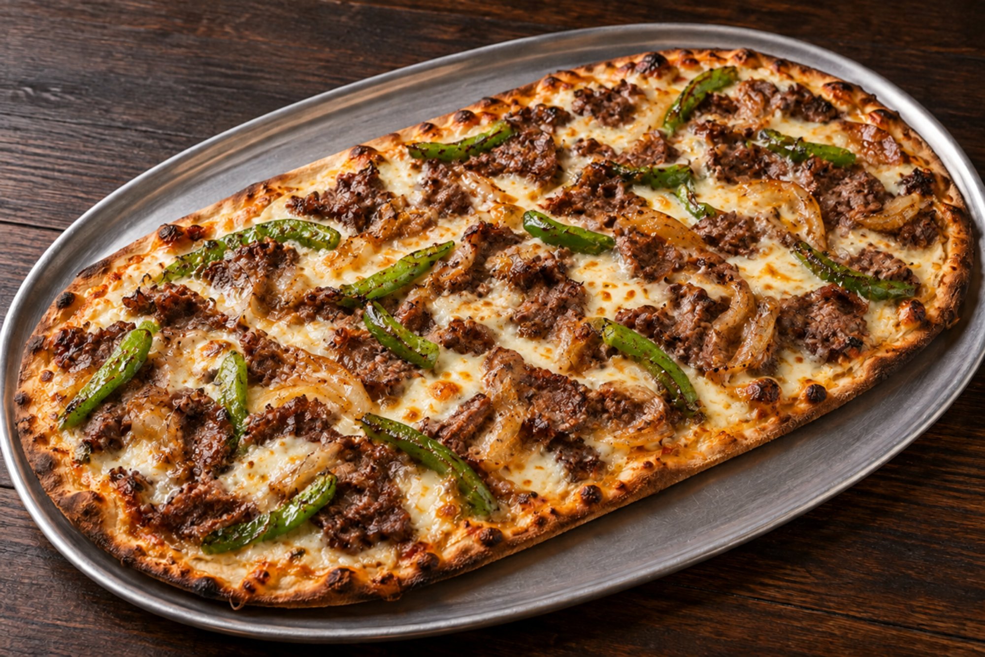 Philly Cheesesteak Flatbread 