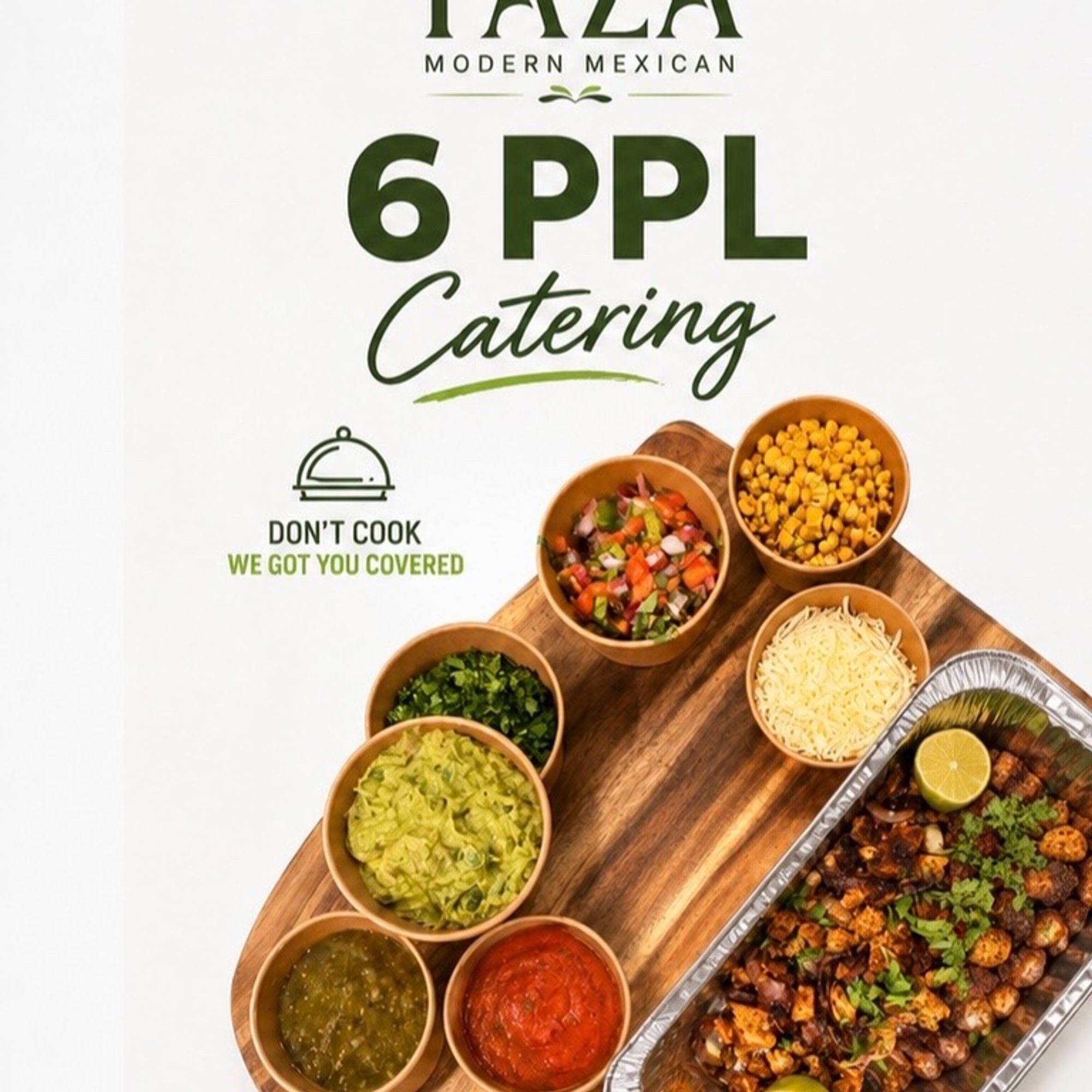 6 persons catering