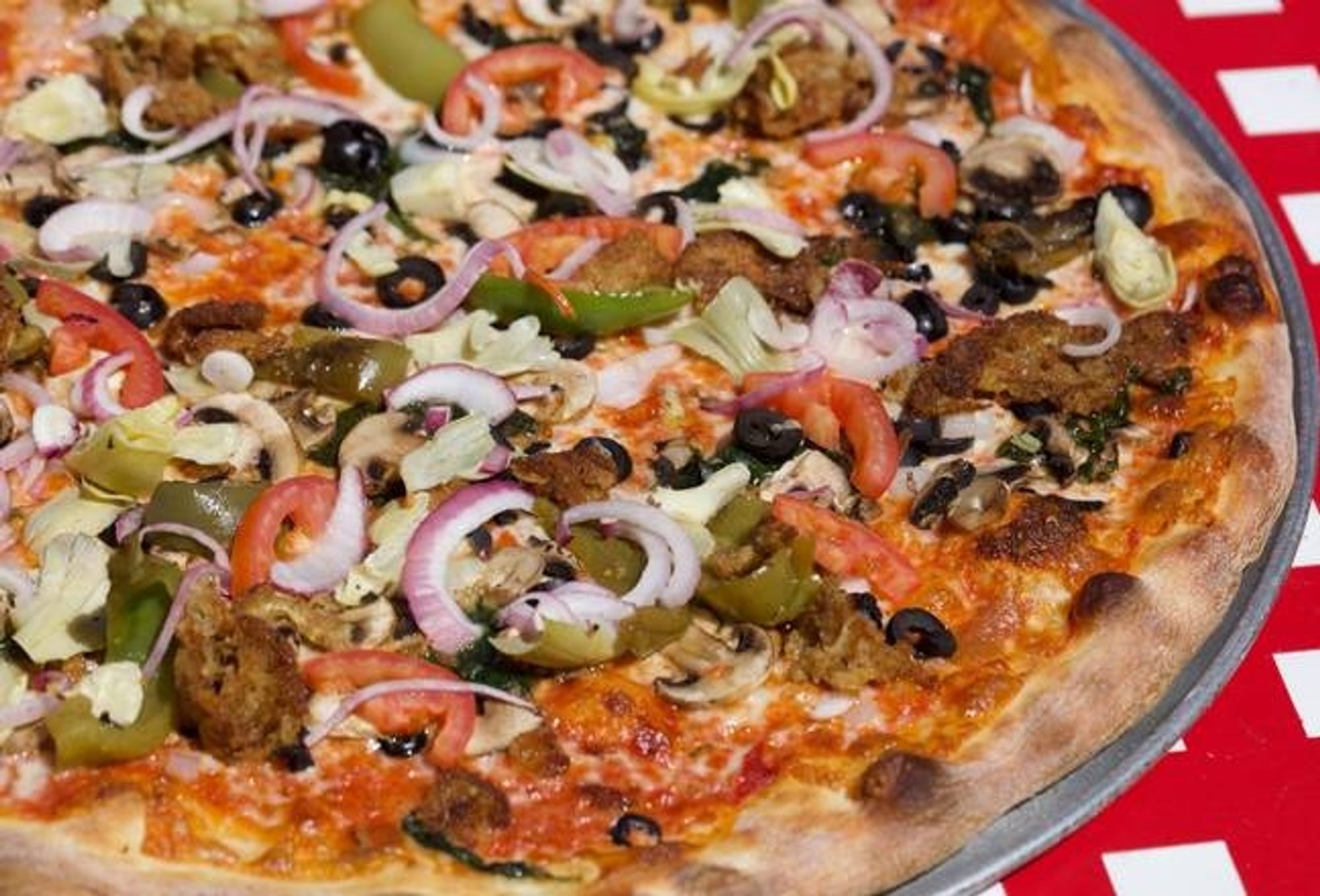Vegetarian Pizza. (No Cheese)