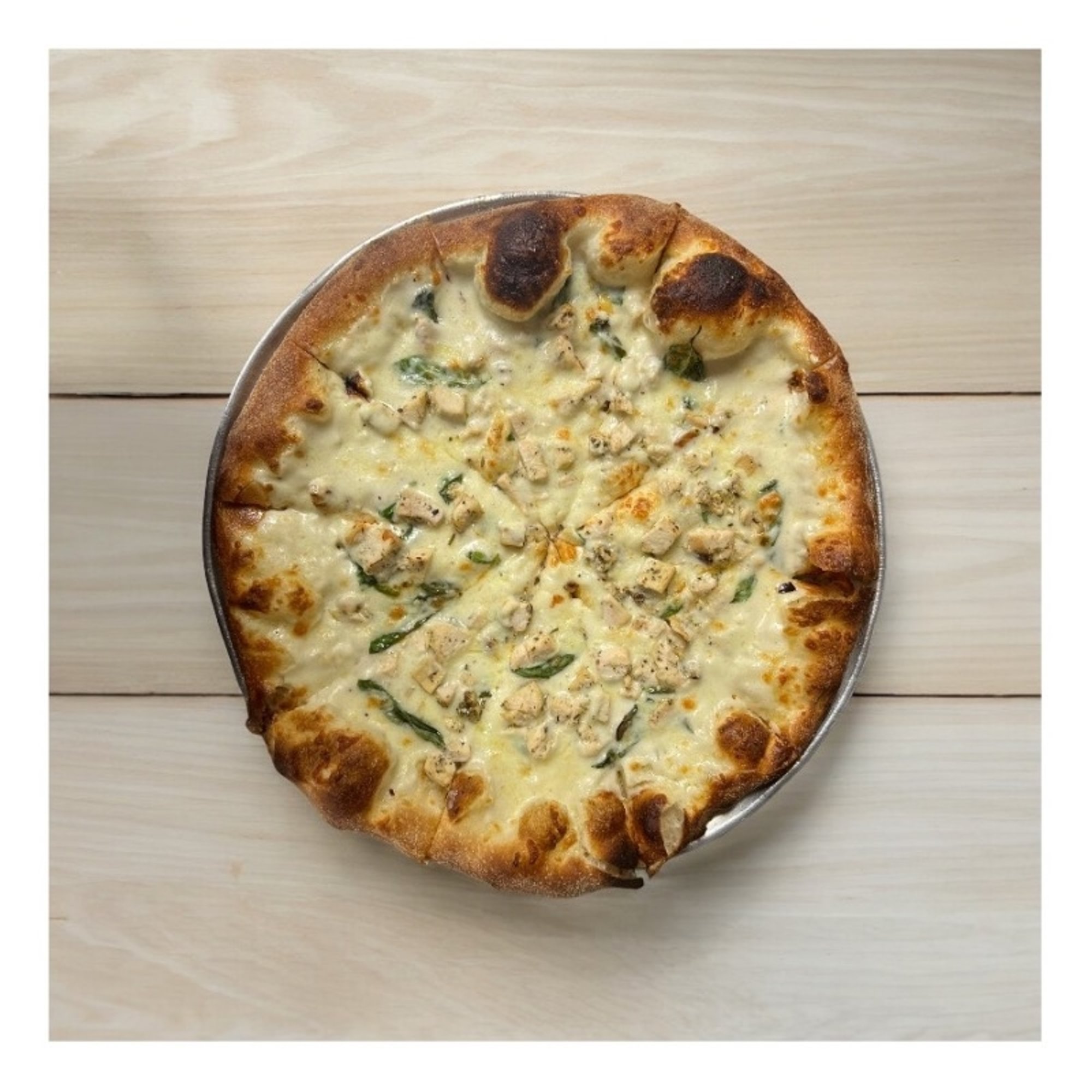 Chicken Alfredo Pizza Large