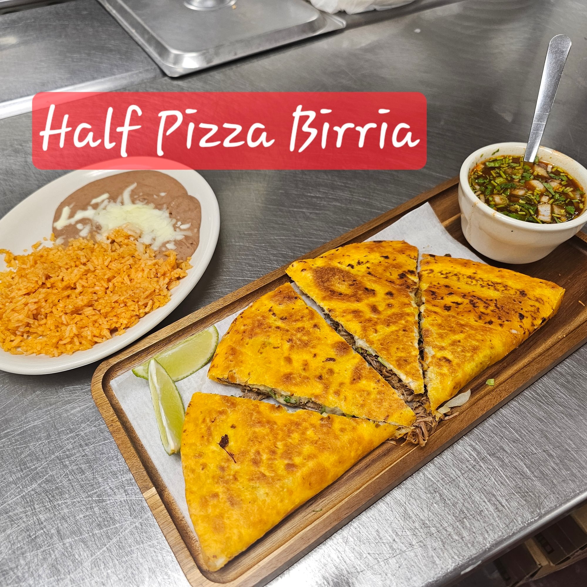 Half Pizza Birria