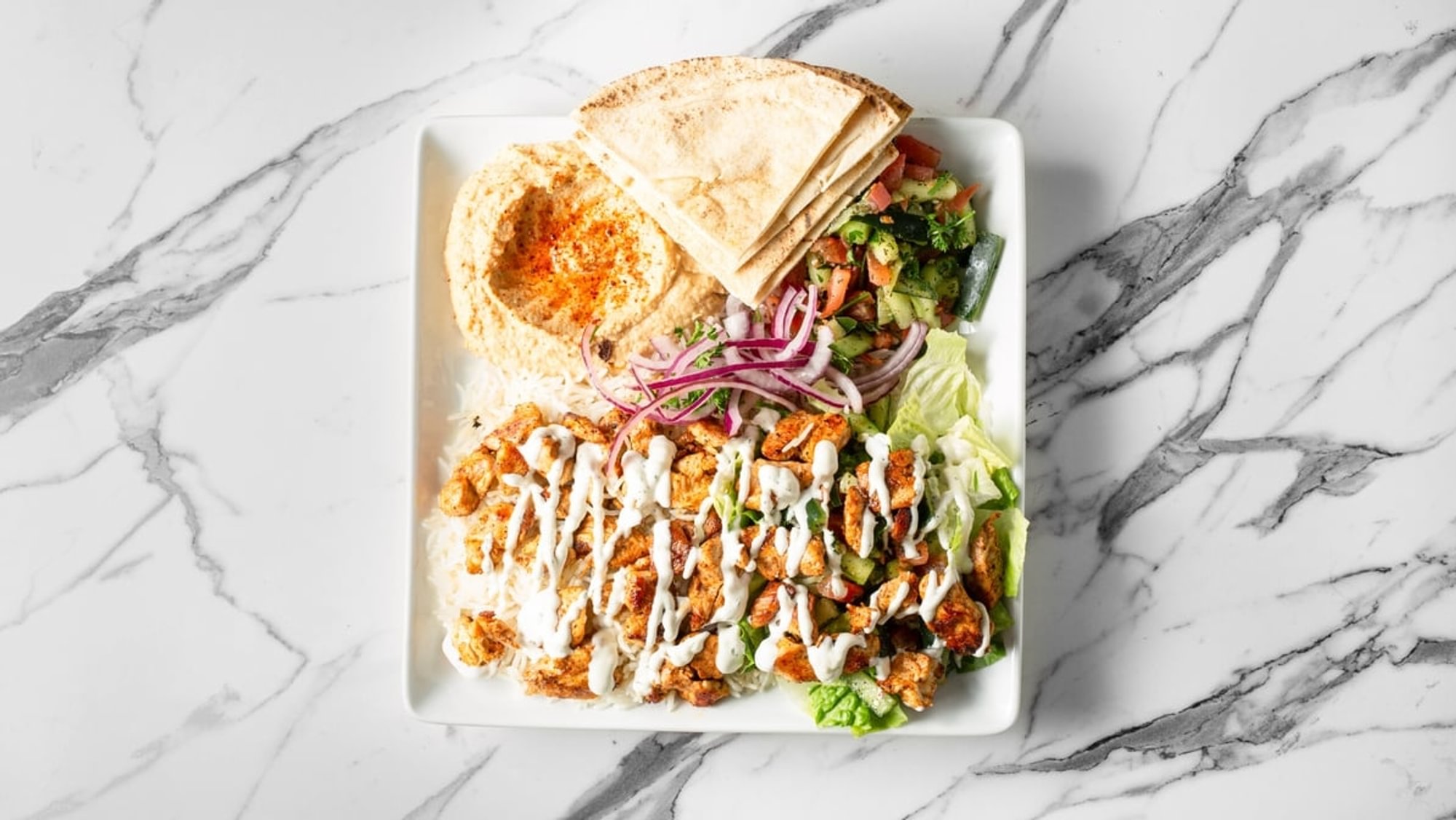 7. Chicken Shawarma Plate