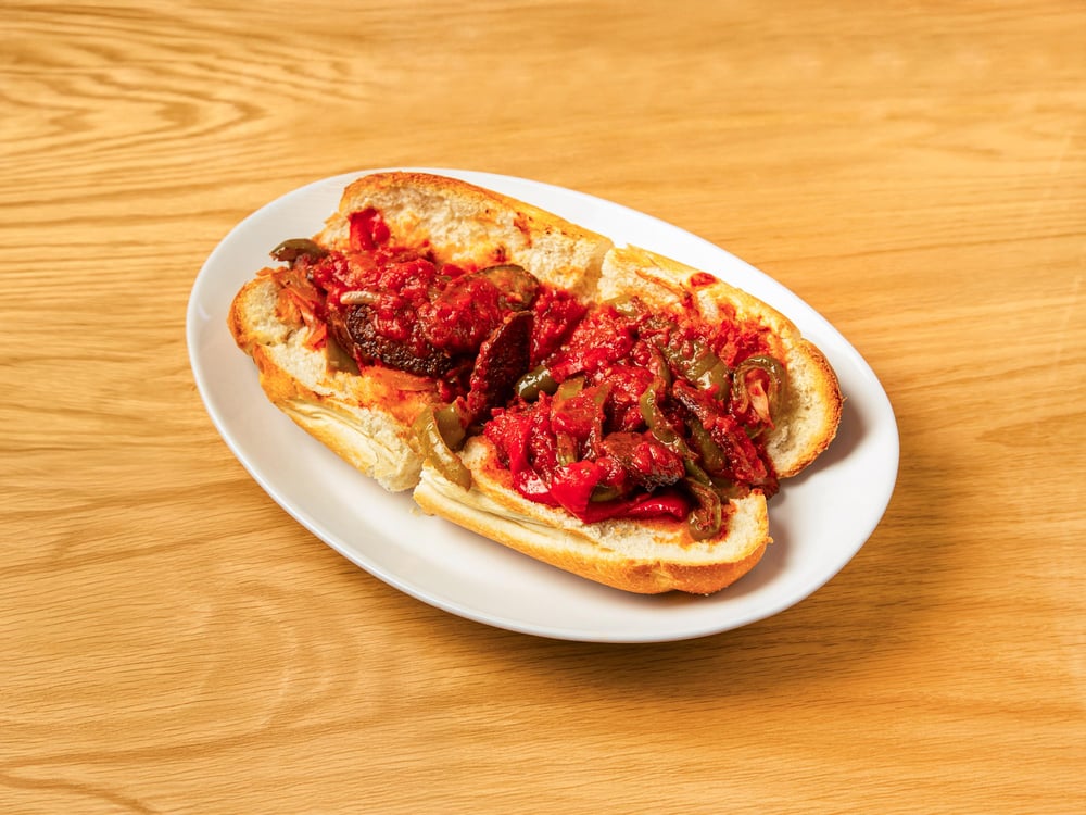 Sausage and Peppers Hero
