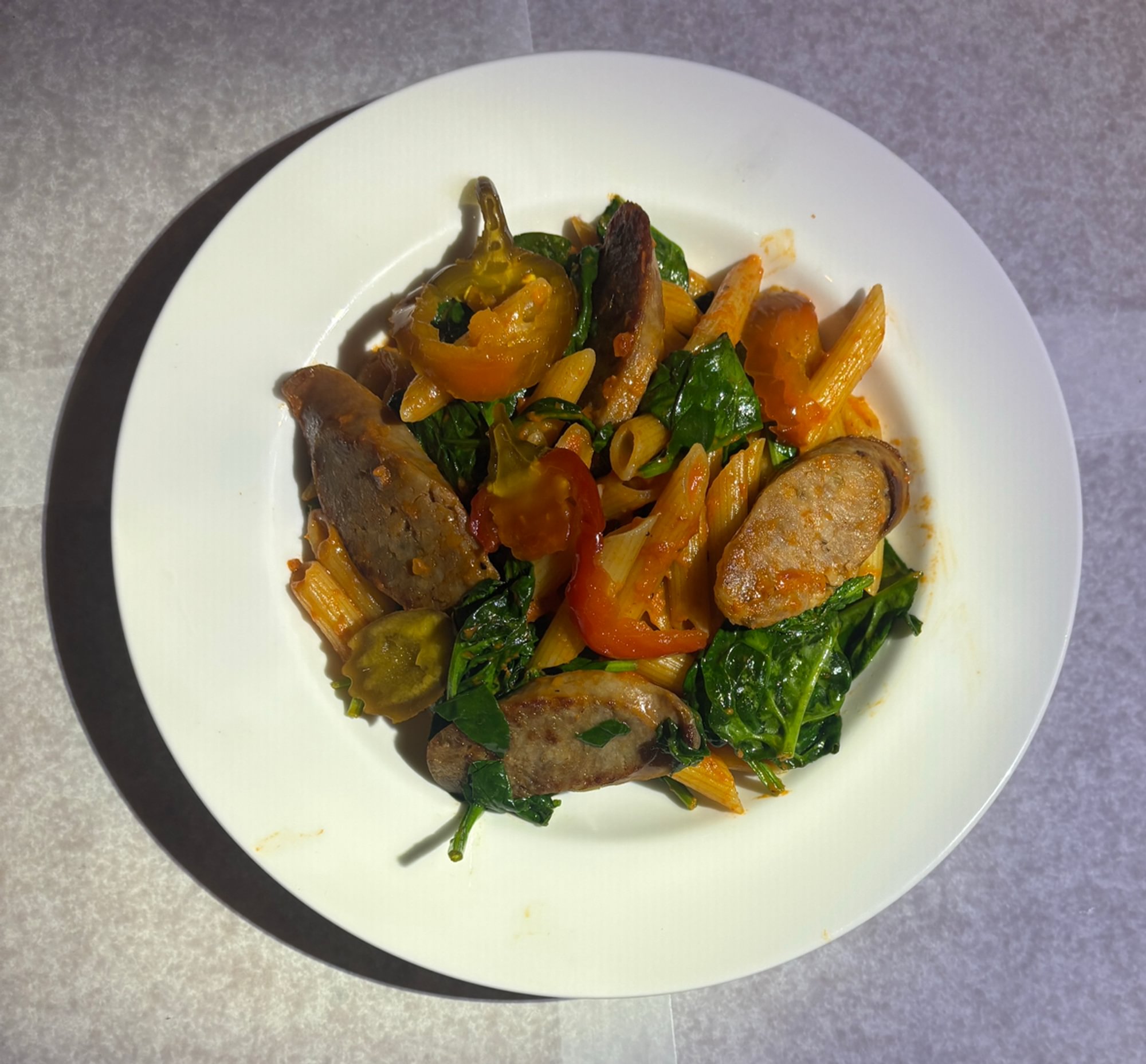 Spicy Vodka with Sausage