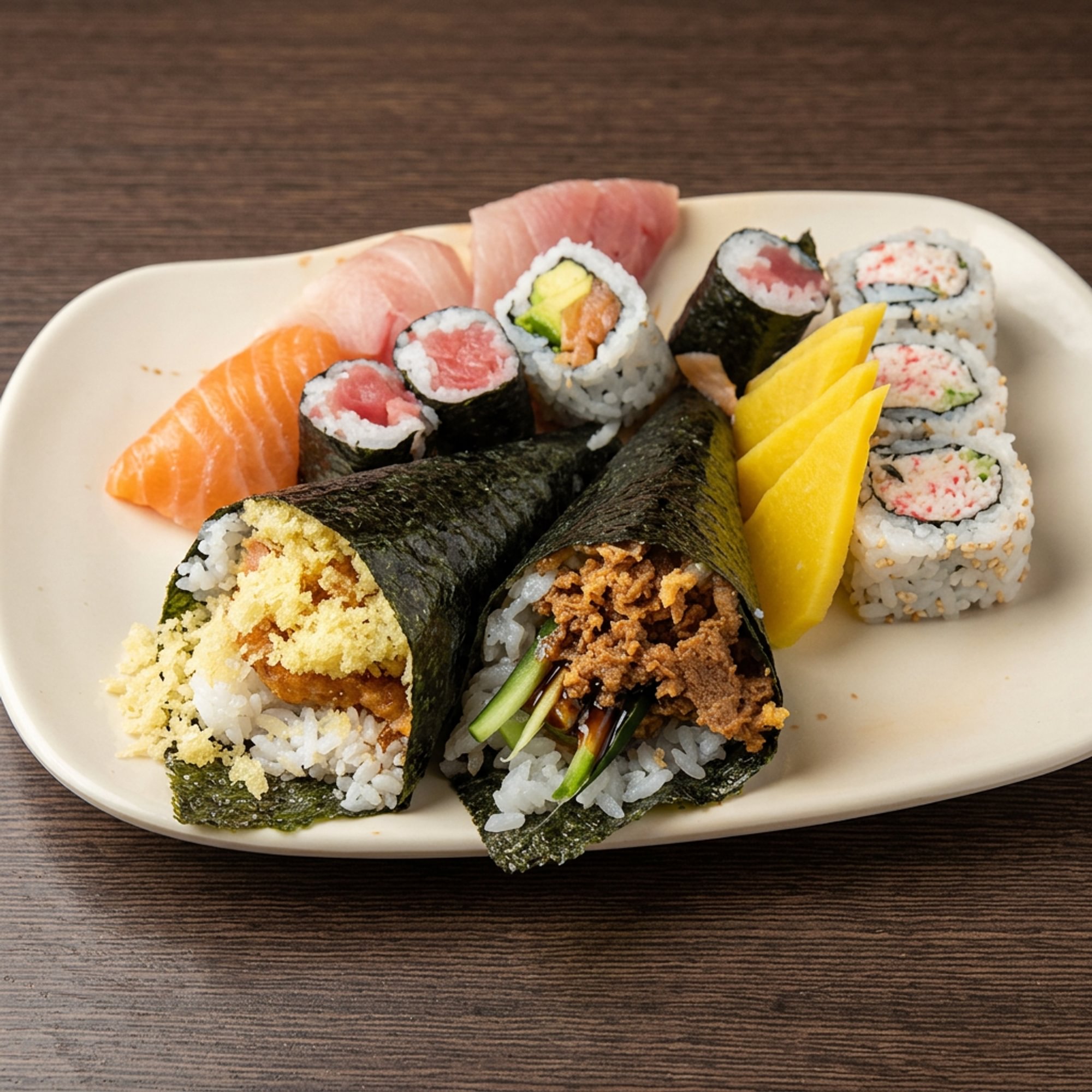 Hamachi Handroll