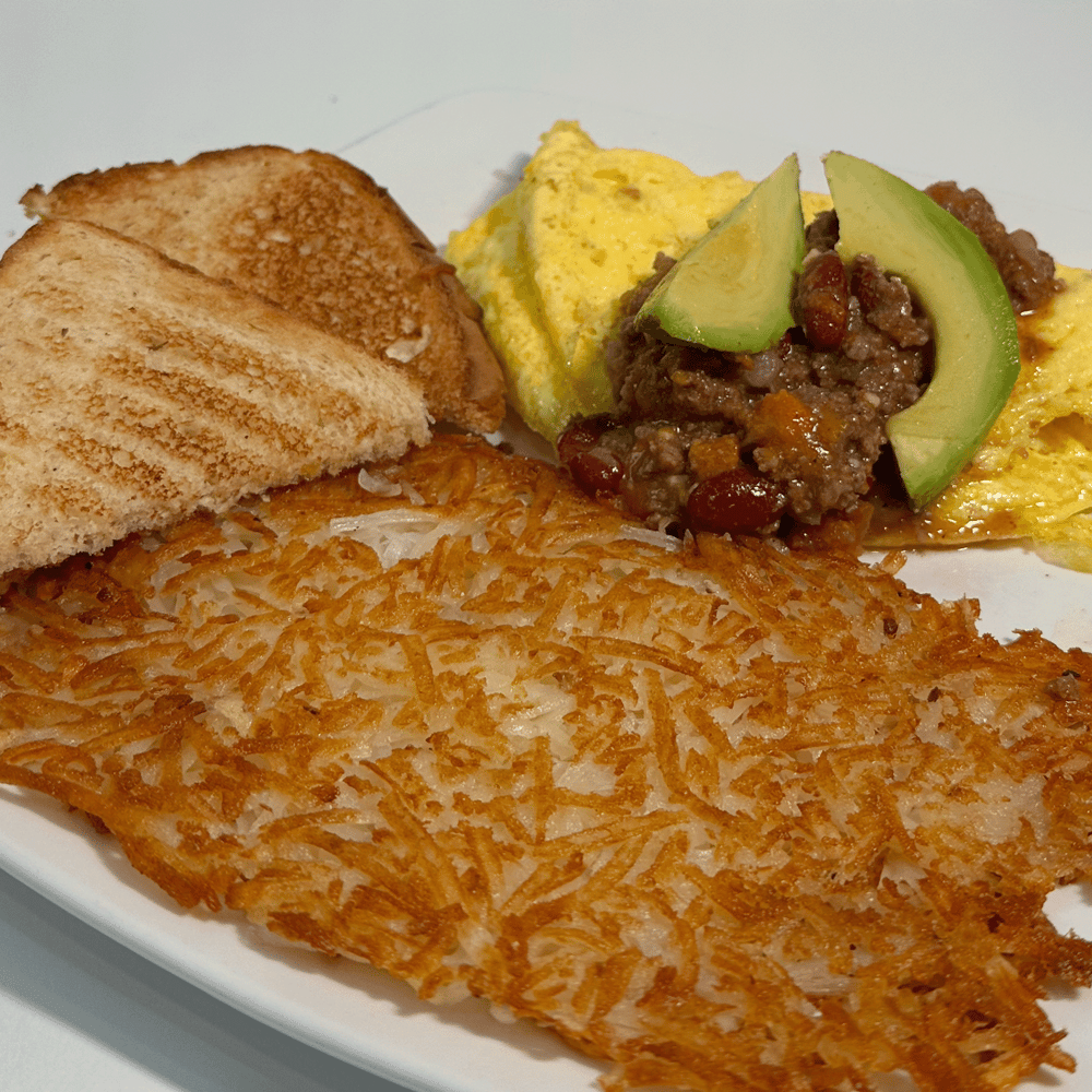 Chili and Cheese Omelet