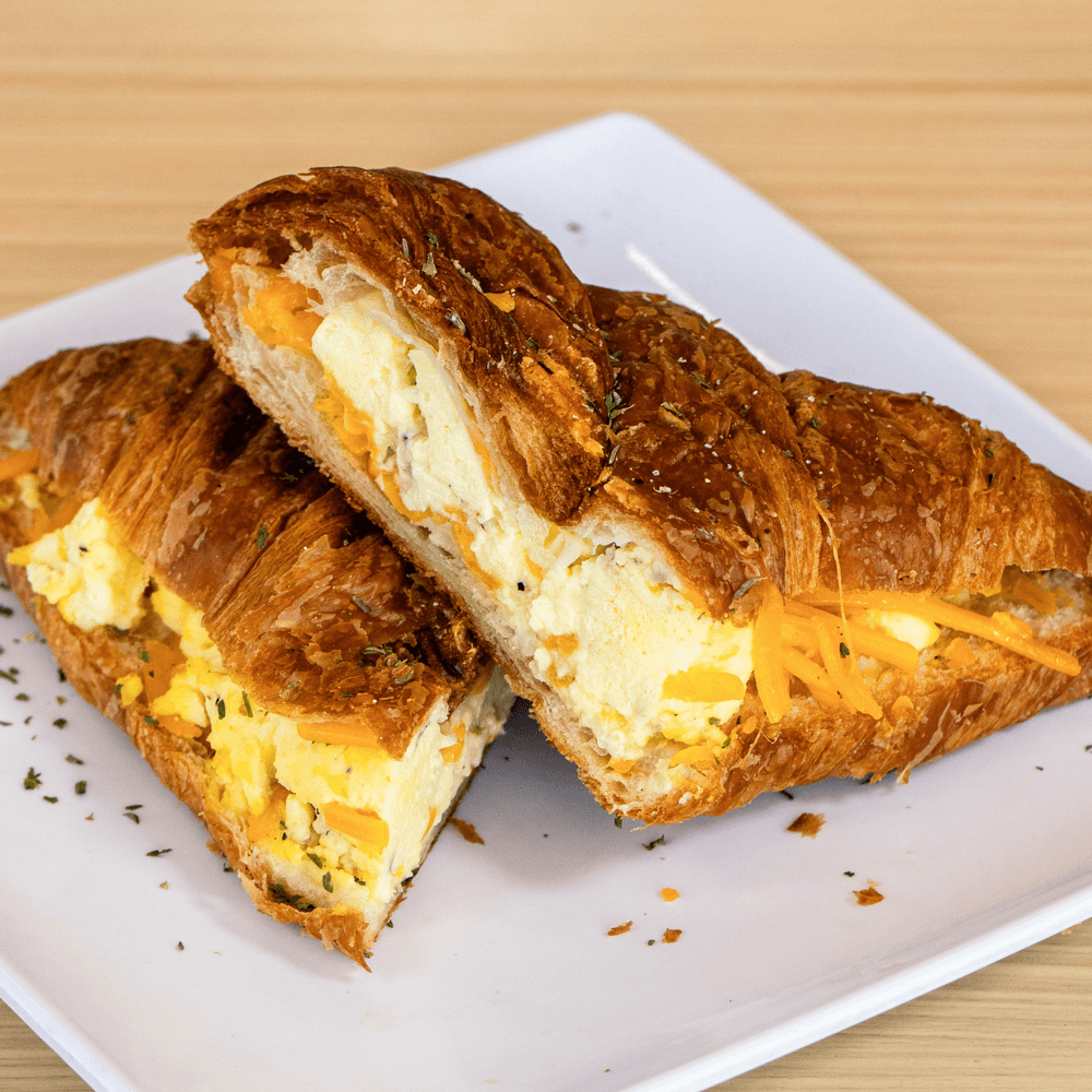 Egg & Cheddar Croissant (Pressed) Panini