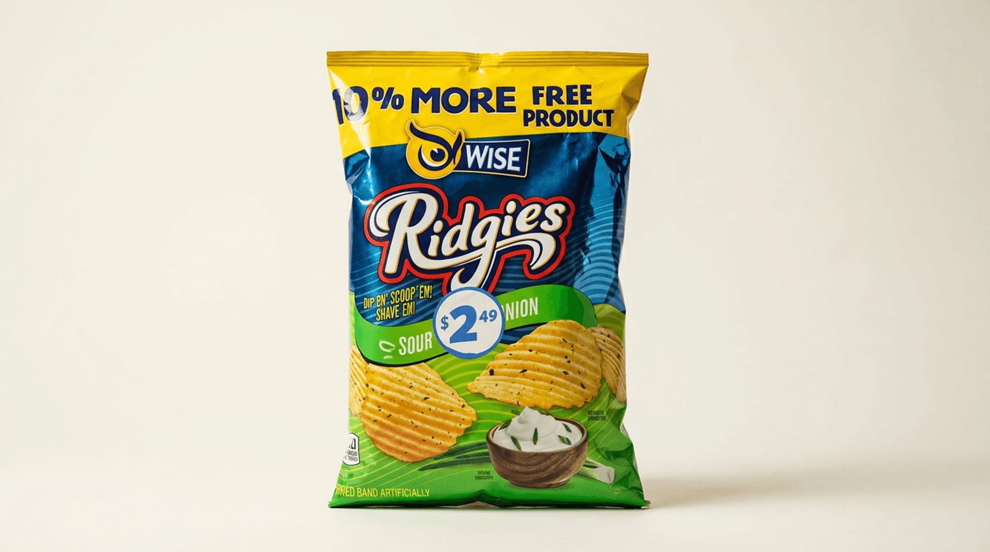 Wise Sour Cream and Onion Ridgies