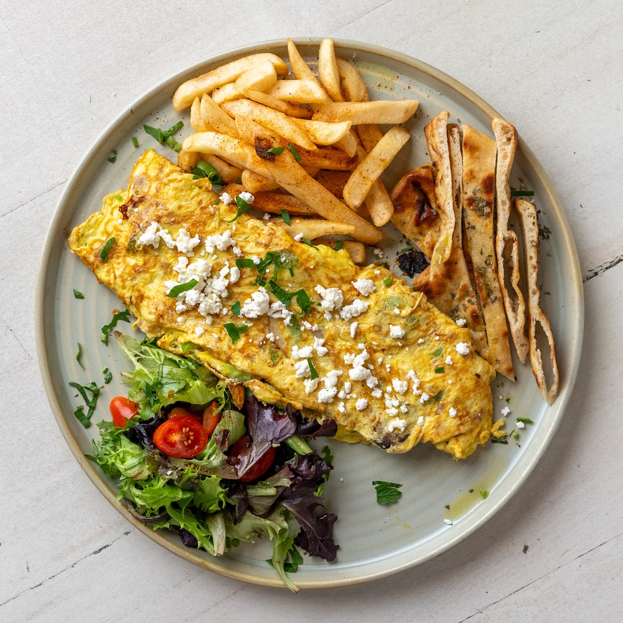 Horiatiki Omelettes