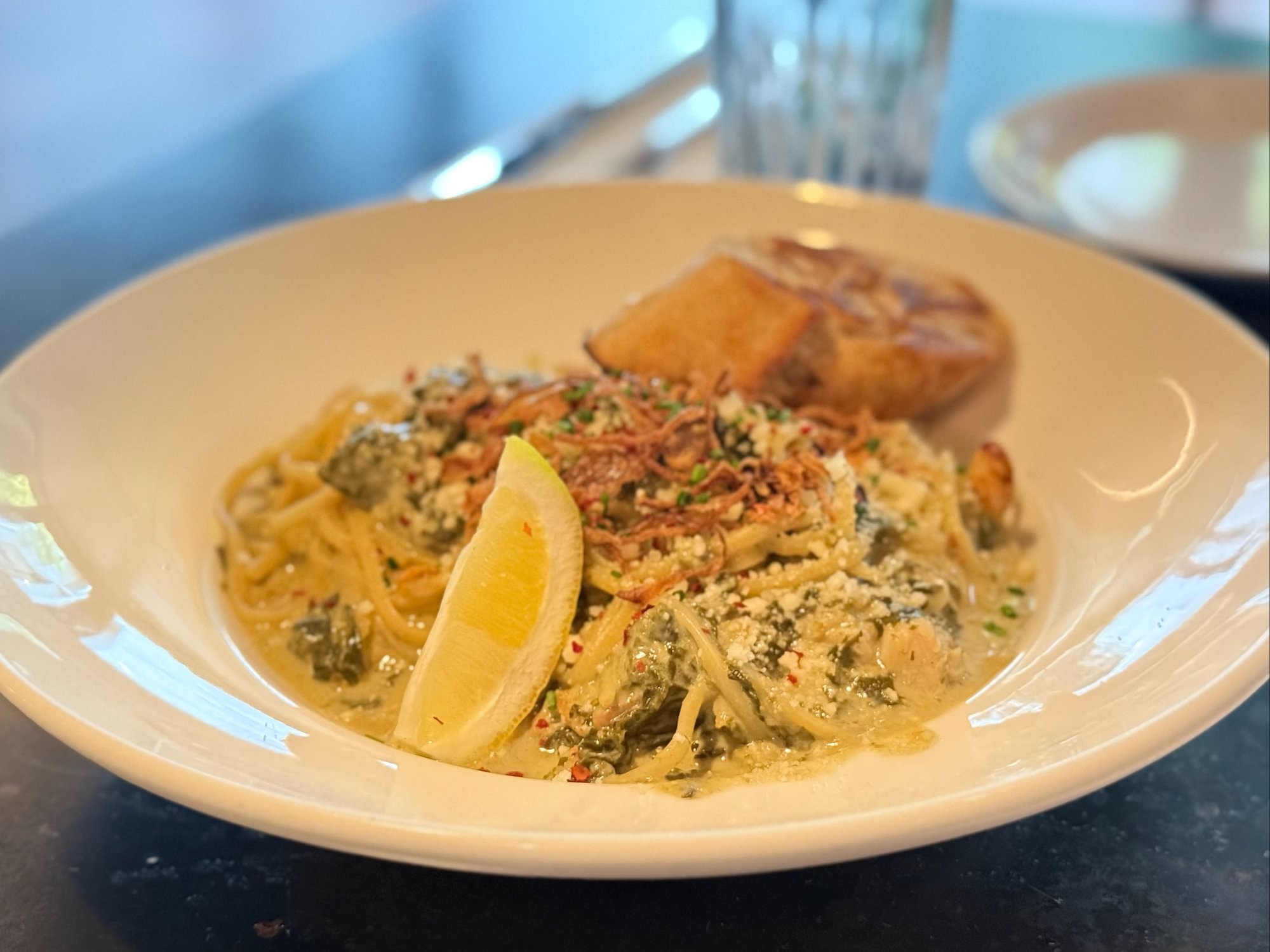 Salmon Luau Linguine
